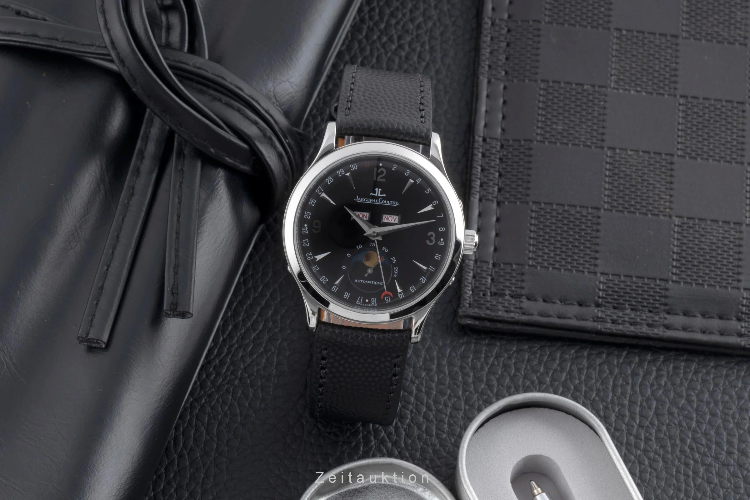 Jaeger LeCoultre Master Calendar steel automatic men's watch 140.8.98.S	  [2503222] - Image 4