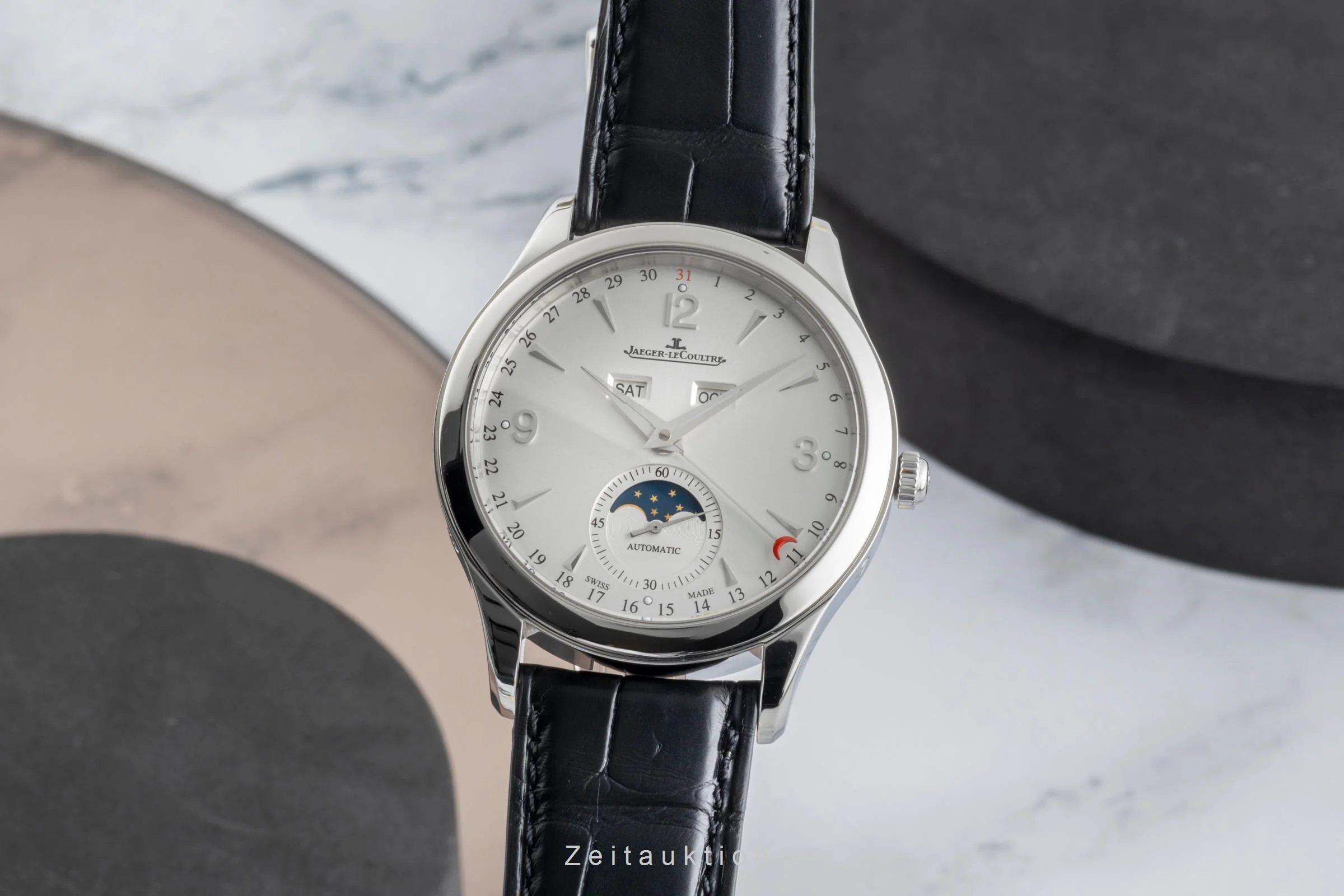 Jaeger LeCoultre Master Calendar steel automatic men's watch Q1558420  176.8.12.S  [2505578] - Image 2