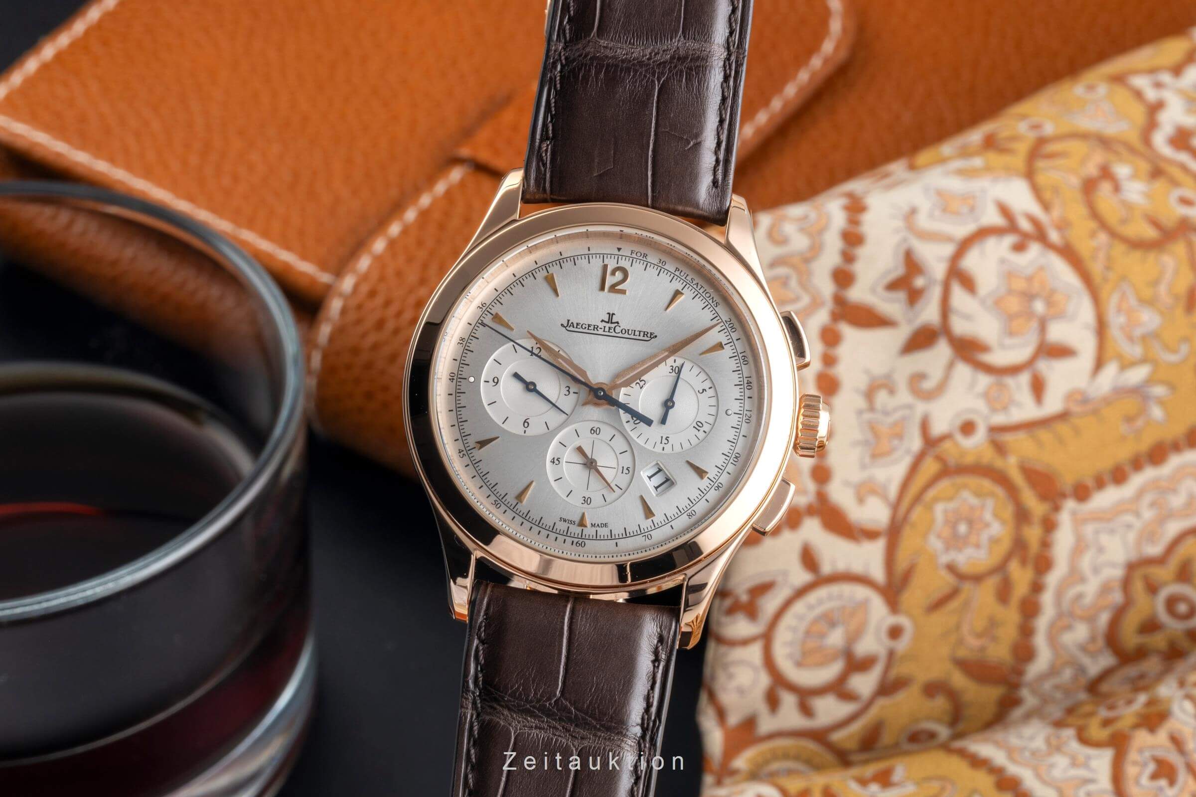 Jaeger LeCoultre Master Chronograph chronograph 18 ct red gold automatic men's watch Q1532420  174.2.C1  [2501797] - Image 2