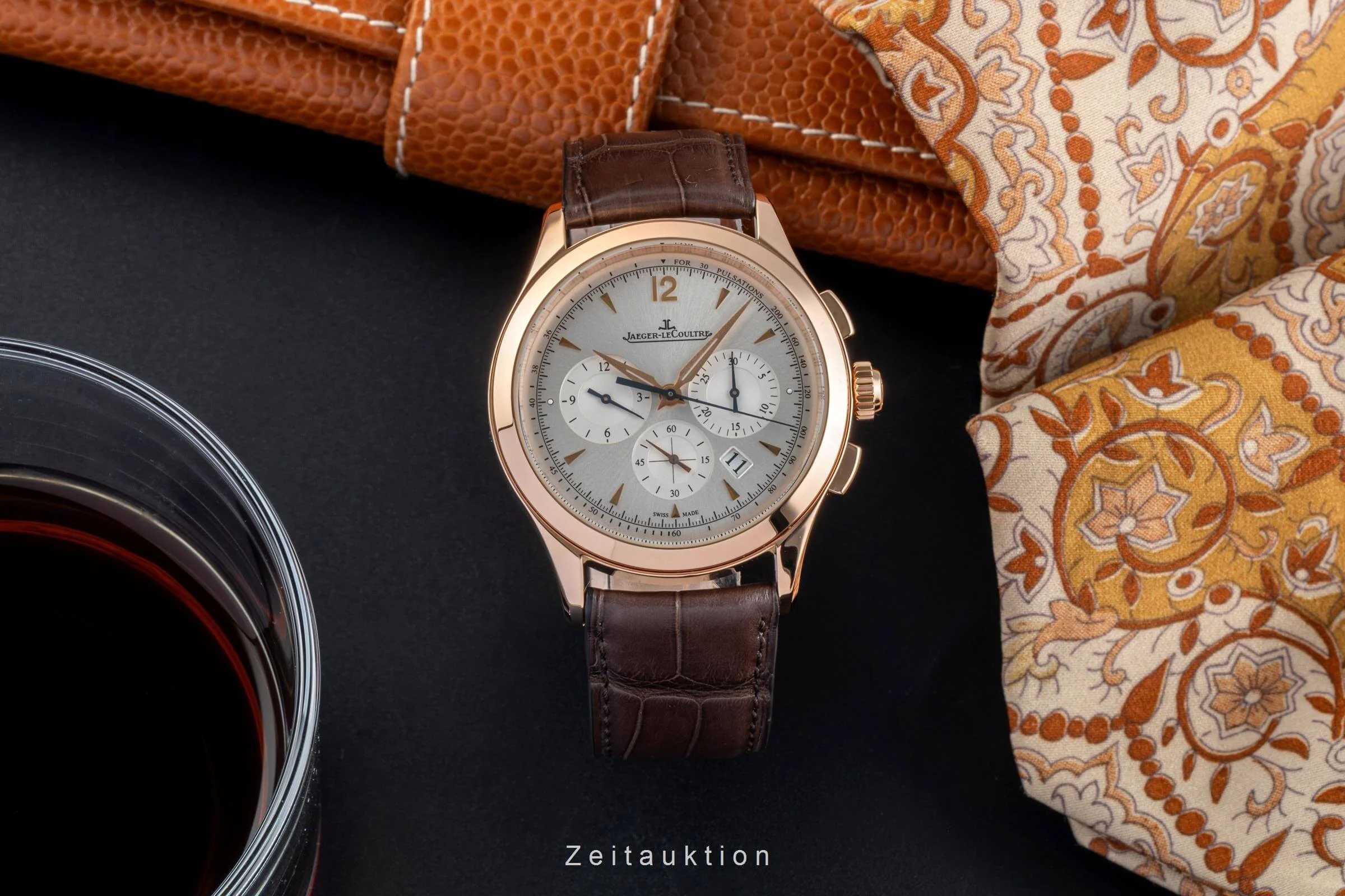 Jaeger LeCoultre Master Chronograph chronograph 18 ct red gold automatic men's watch Q1532420  174.2.C1  [2501797] - Image 4
