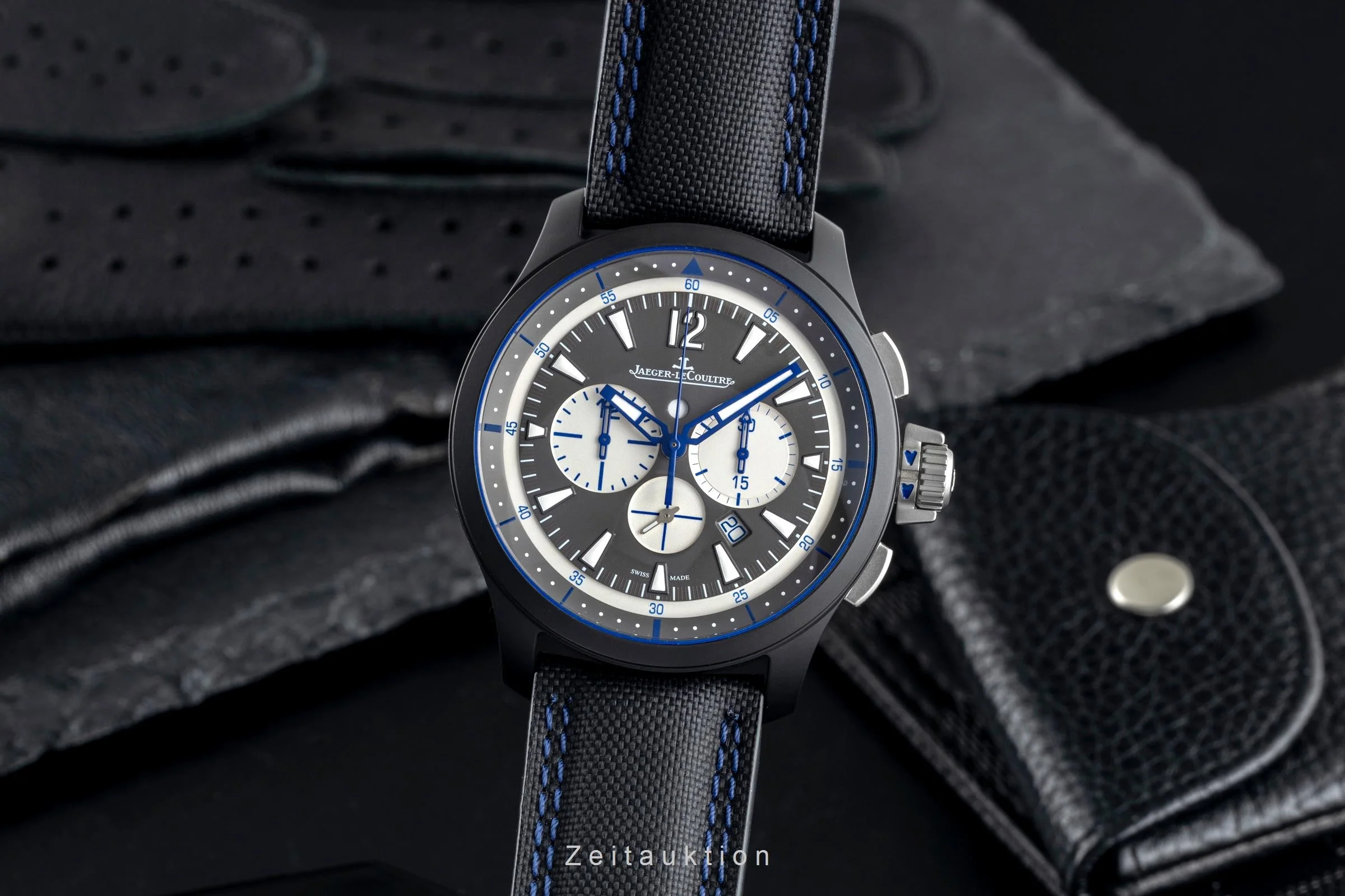Jaeger LeCoultre Master Chronograph chronograph ceramic / steel automatic men's watch Q205C571 , 179.C.C7  [2503697] - Image 2