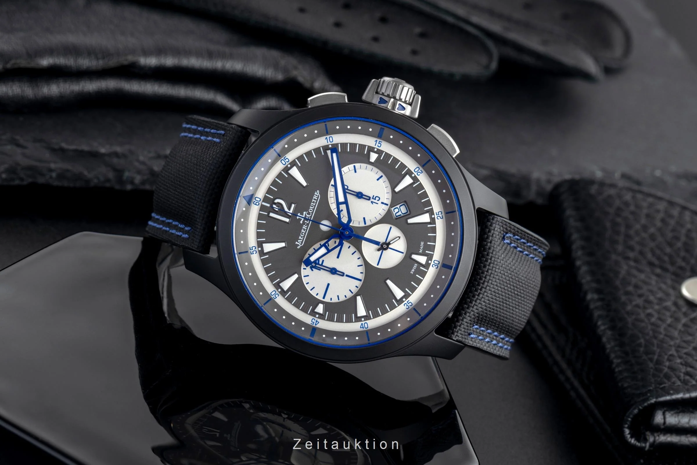 Jaeger LeCoultre Master Chronograph chronograph ceramic / steel automatic men's watch Q205C571 , 179.C.C7  [2503697] - Image 3