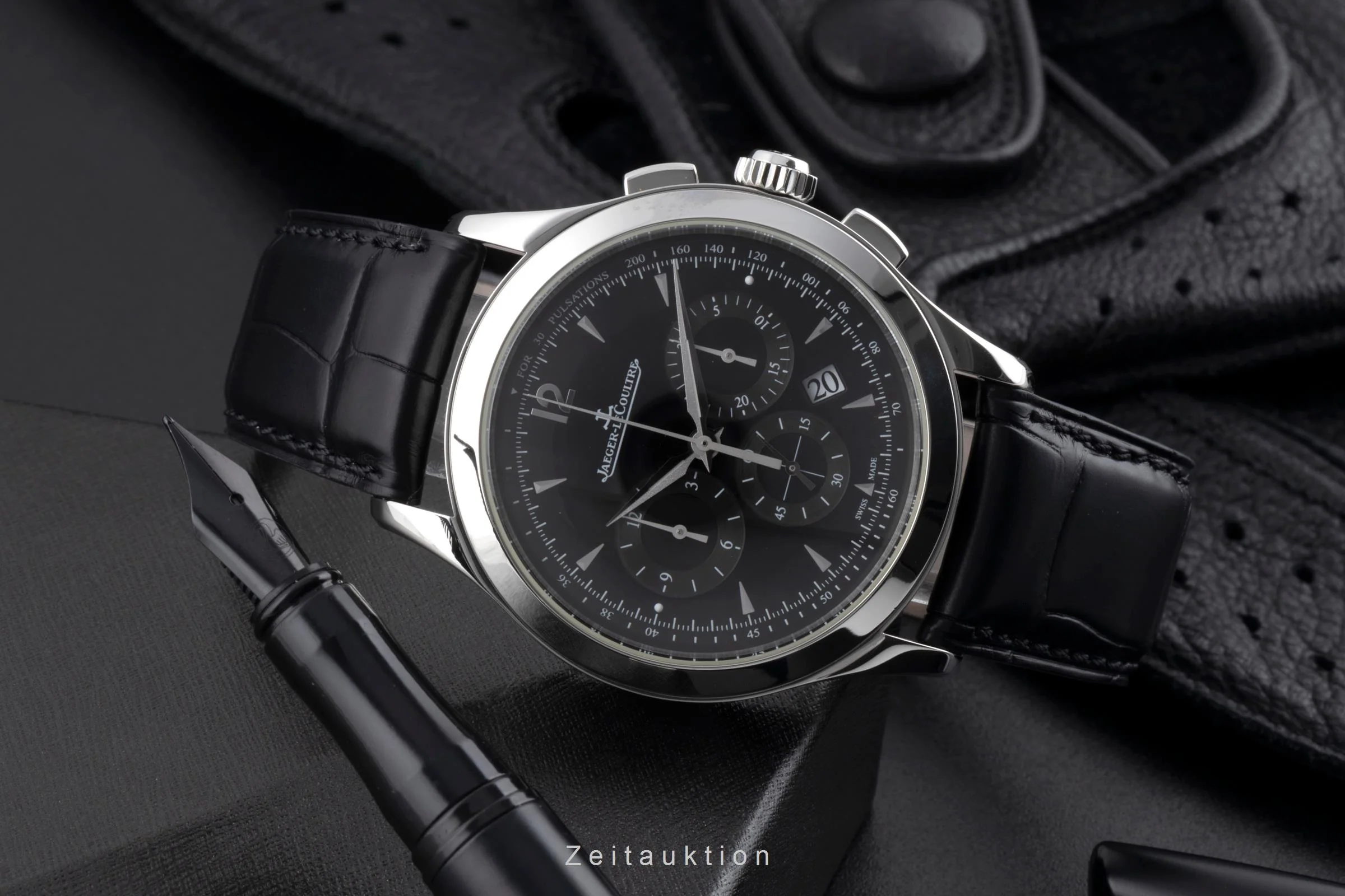 Jaeger LeCoultre Master Chronograph chronograph steel automatic men's watch Q1538470 , 174.8.C1  [2504345] - Image 3