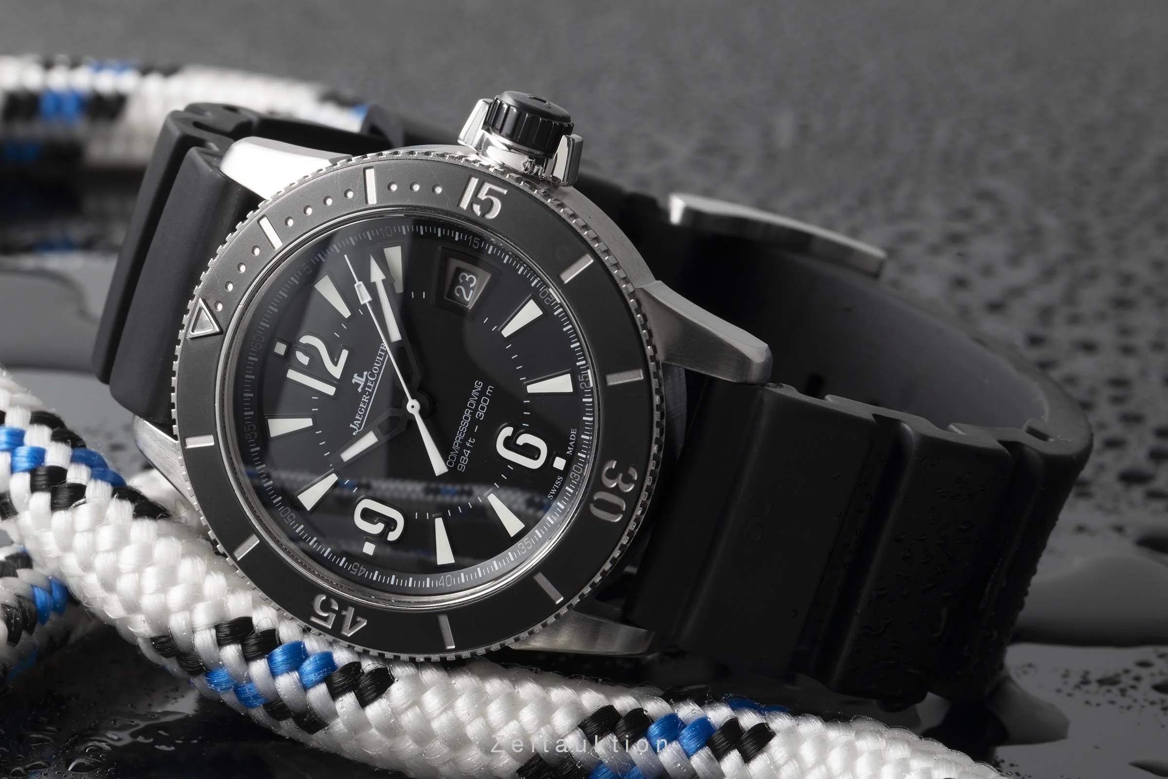 Jaeger LeCoultre Master Compressor steel automatic men's watch Q2018470, 1628.37 Limited  [2207126] - Image 2