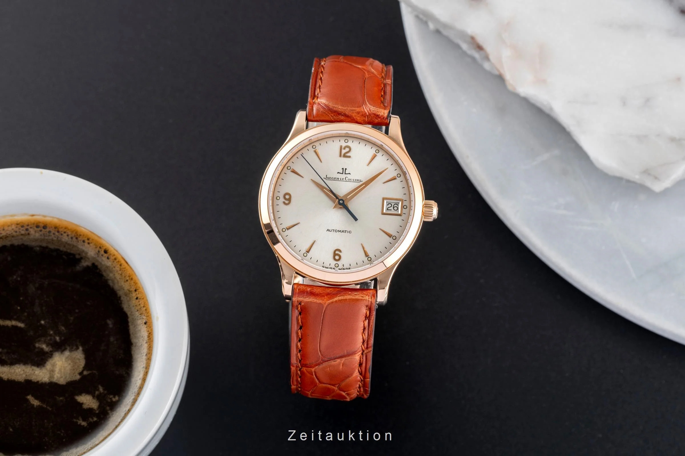 Jaeger LeCoultre Master Control 18 ct red gold automatic men's watch 145.2.89  [2500216] - Image 4