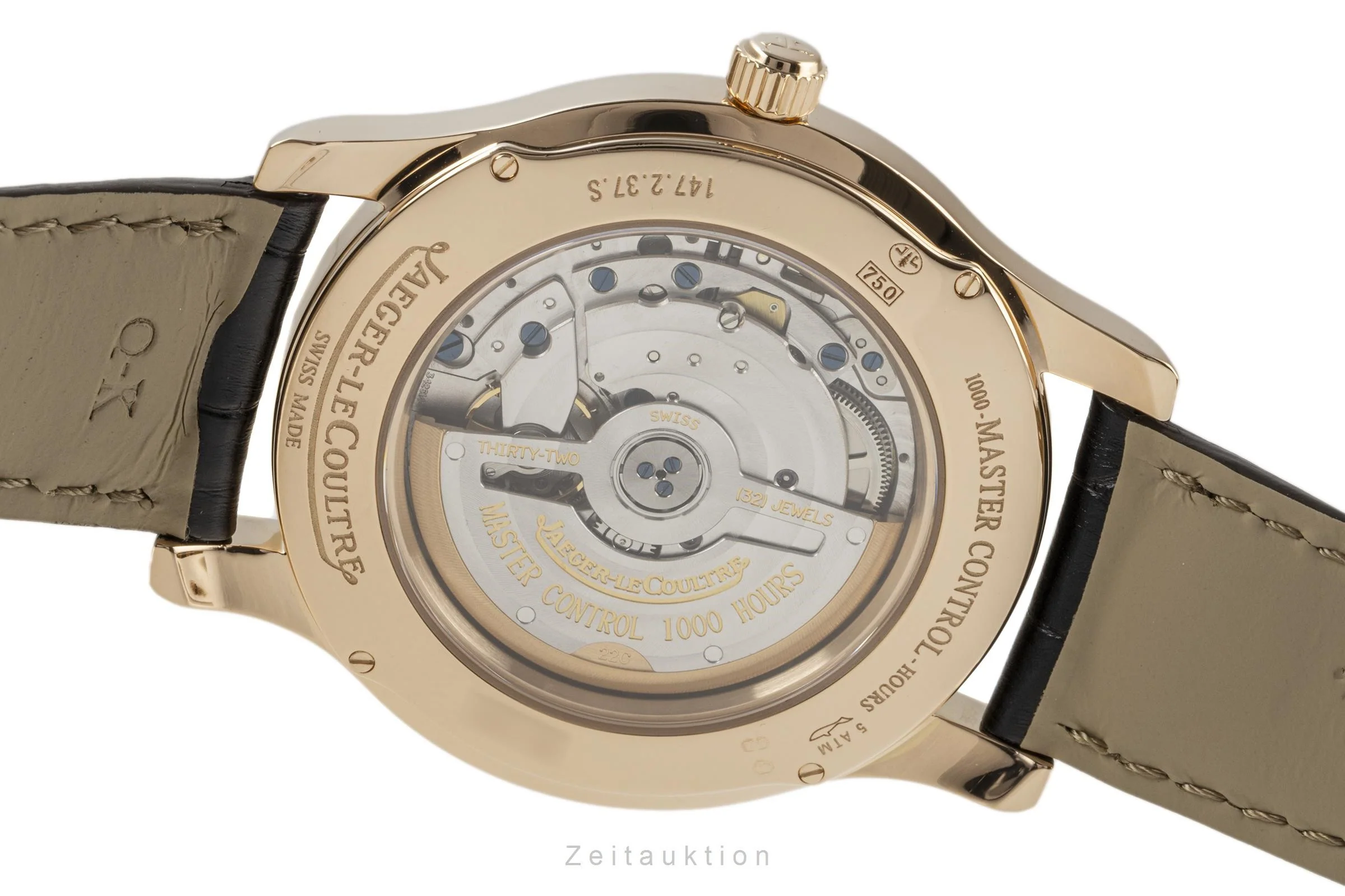 Jaeger LeCoultre Master Control 18 ct red gold automatic men's watch Q1392420, 147.2.37.S  [2301297] - Image 10