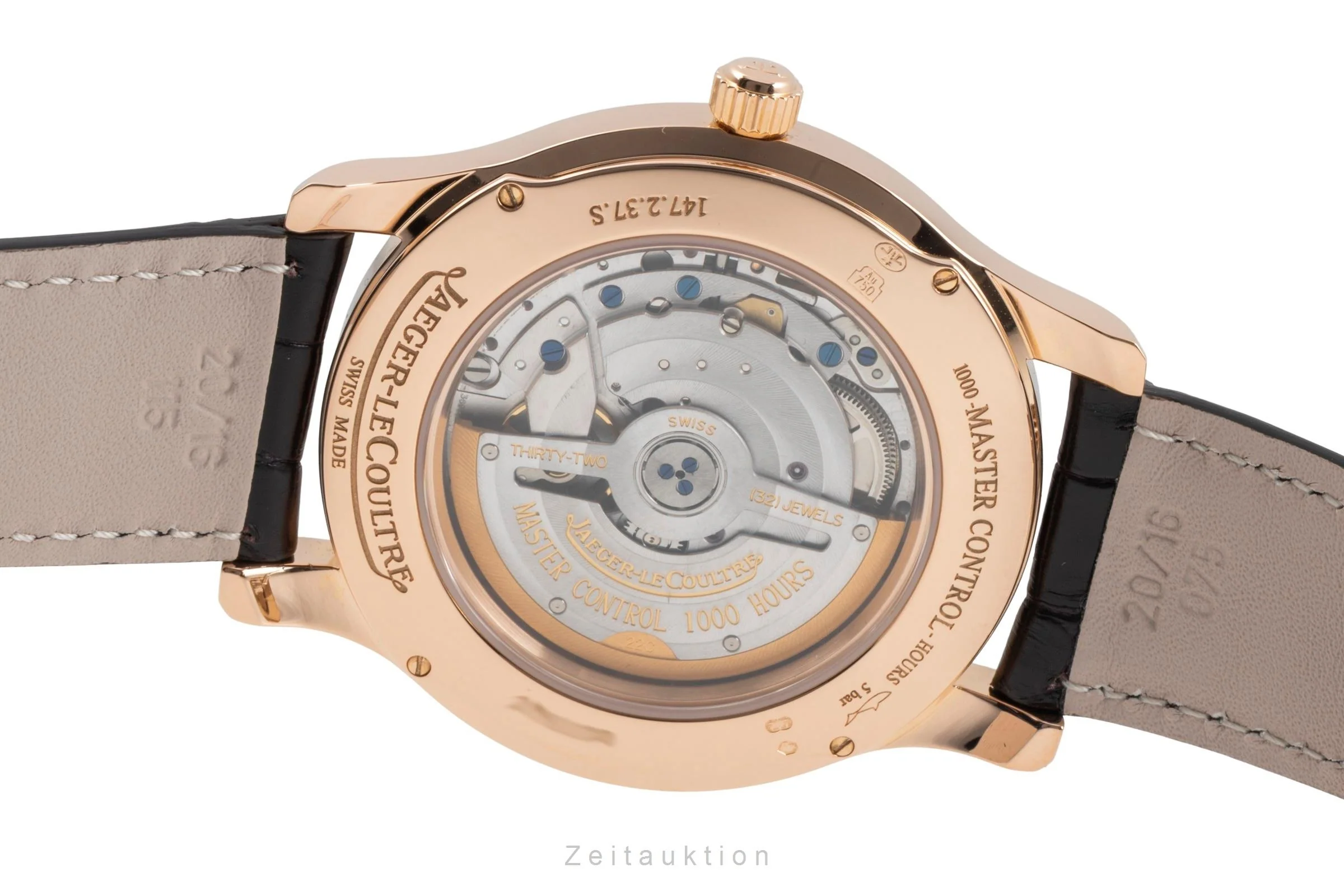 Jaeger LeCoultre Master Control 18 ct red gold automatic men's watch Q1392420, 147.2.37.S  [2505420] - Image 11