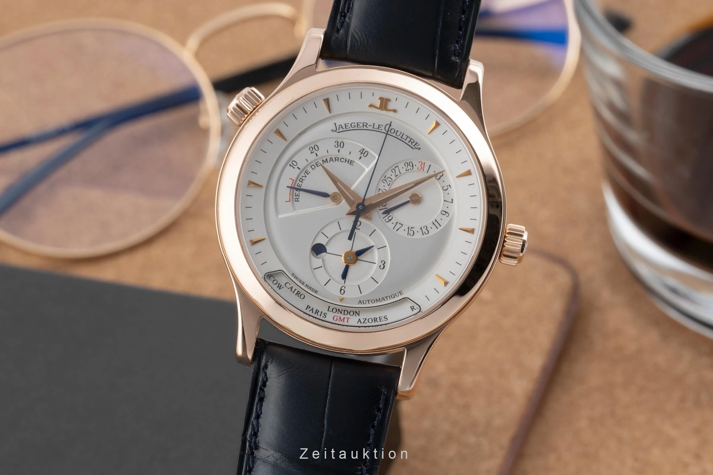Jaeger LeCoultre Master Control 18 ct red gold automatic men's watch Q1422420, 142.2.92  [2505419] - Image 2