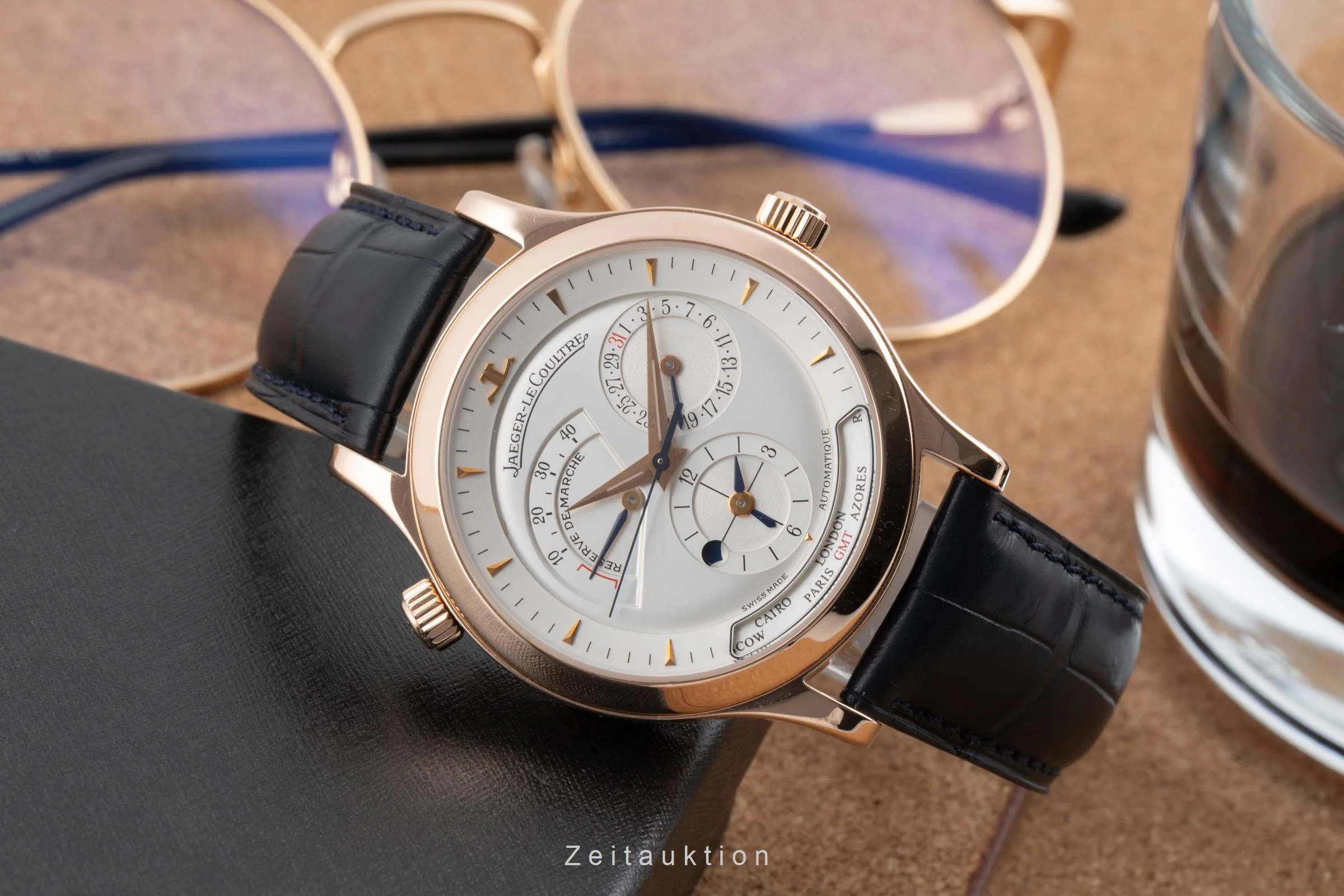 Jaeger LeCoultre Master Control 18 ct red gold automatic men's watch Q1422420, 142.2.92  [2505419] - Image 3