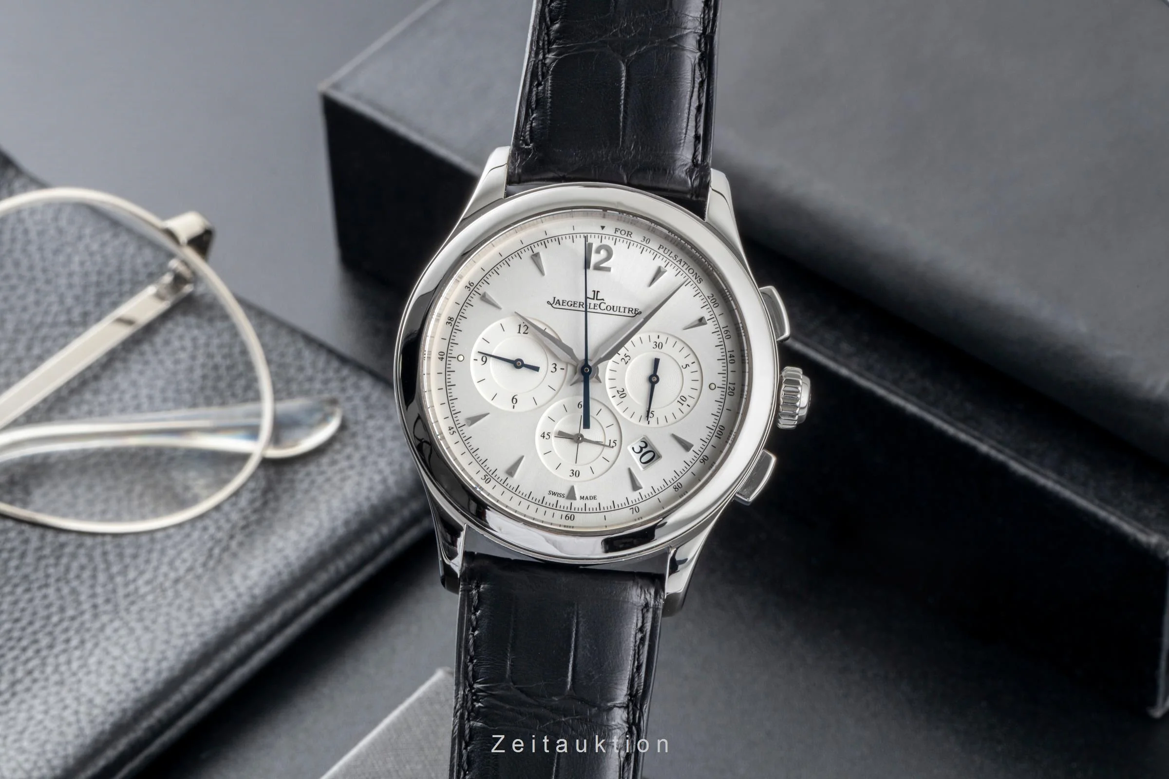 Jaeger LeCoultre Master Control chronograph steel automatic men's watch Q1538420,  174.8.C1  [2600942] - Image 2