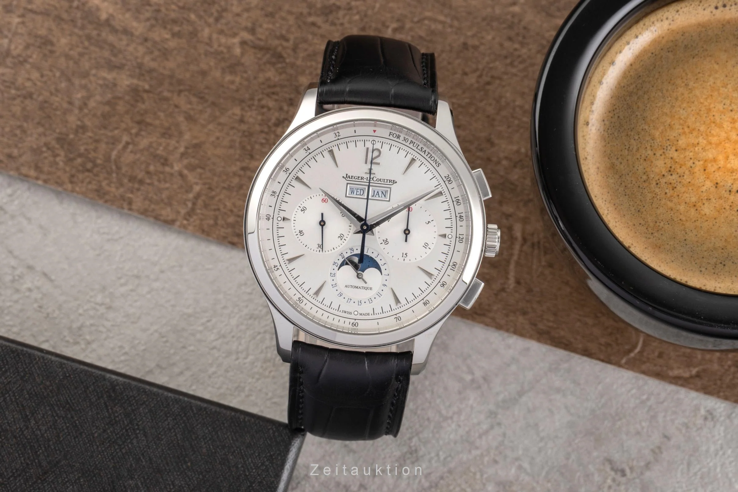 Jaeger LeCoultre Master Control chronograph steel automatic men's watch Q4138420  830.8.C9.S  [2504531] - Image 4