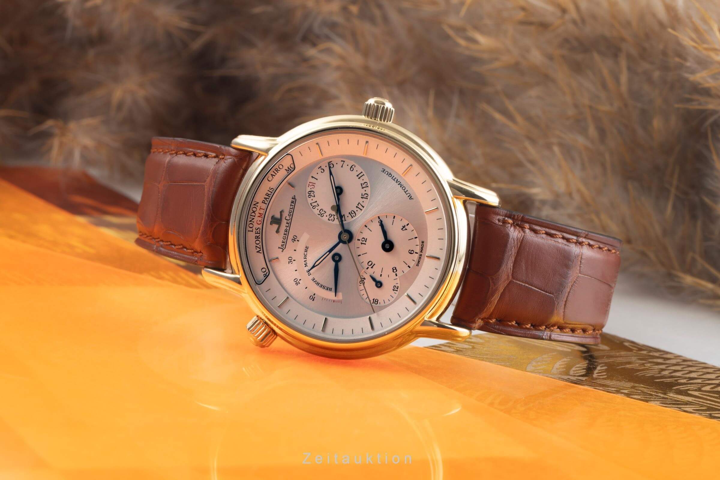 Jaeger LeCoultre Master Geographic 18 ct gold automatic men's watch QA169102  169.1.92  [2500995] - Image 3