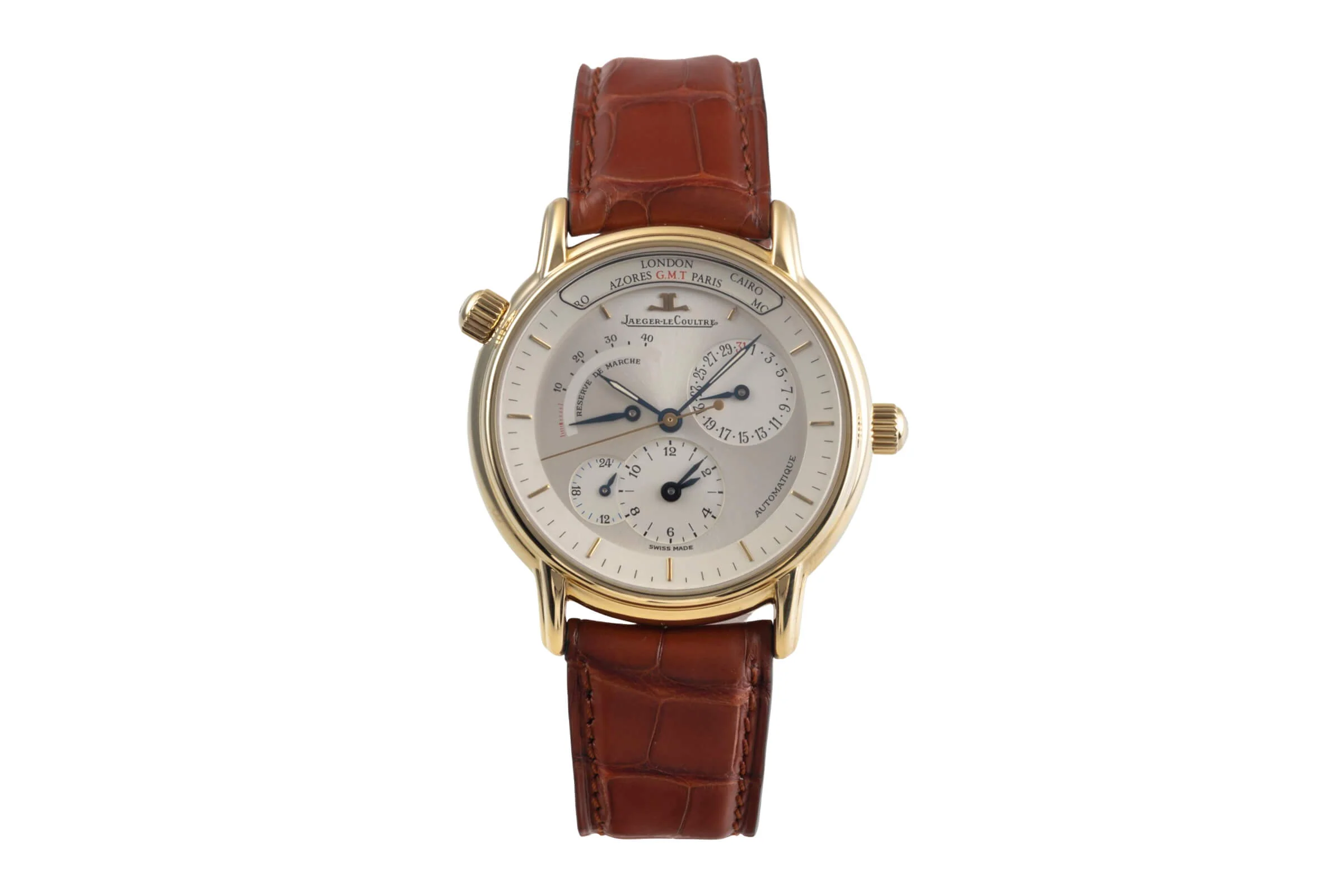 Jaeger LeCoultre Master Geographic 18 ct gold automatic men's watch QA169102  169.1.92  [2500995] - Image 5