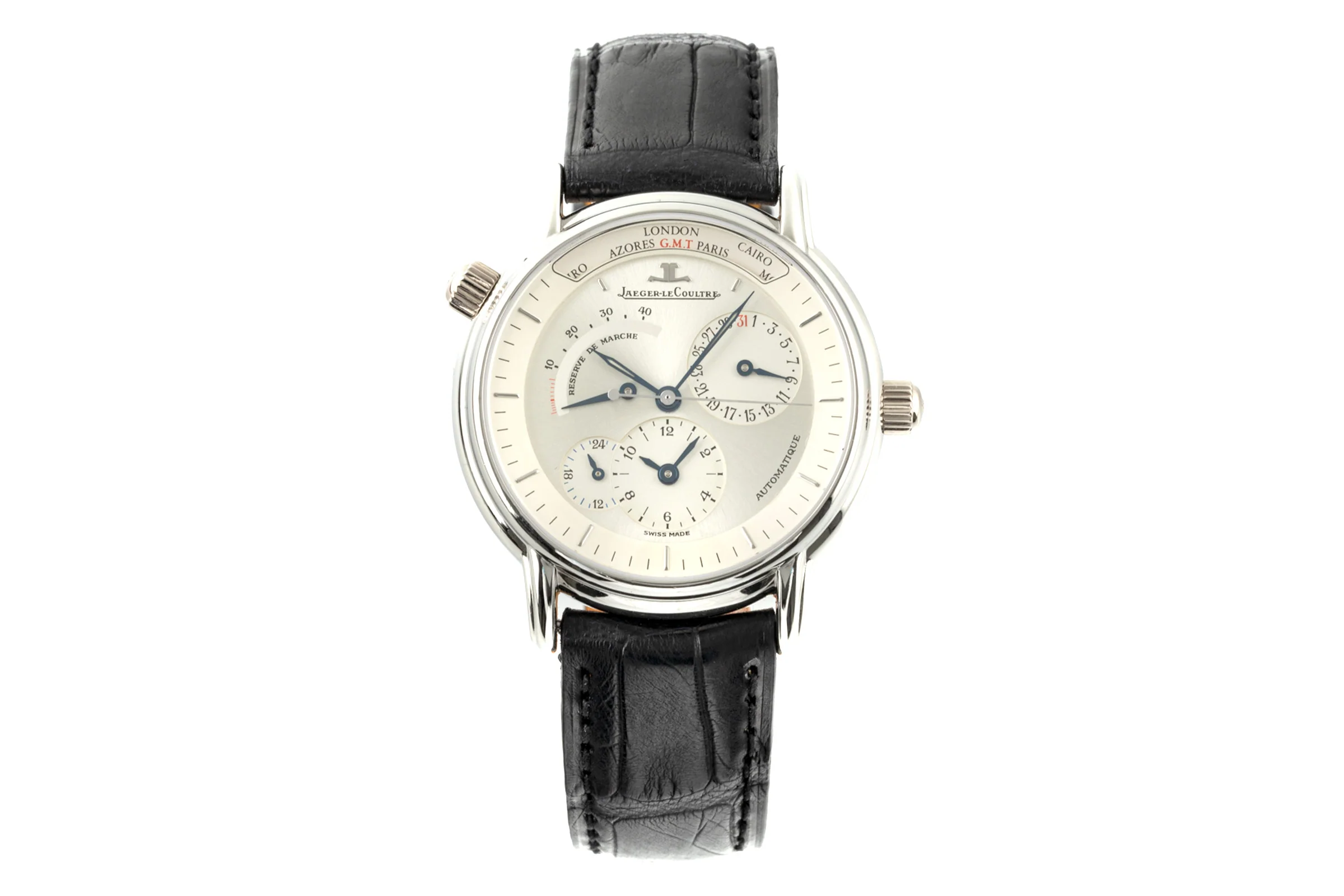 Jaeger LeCoultre Master Geographic platinium automatic men's watch 169.6.92  [2108634] - Image 4