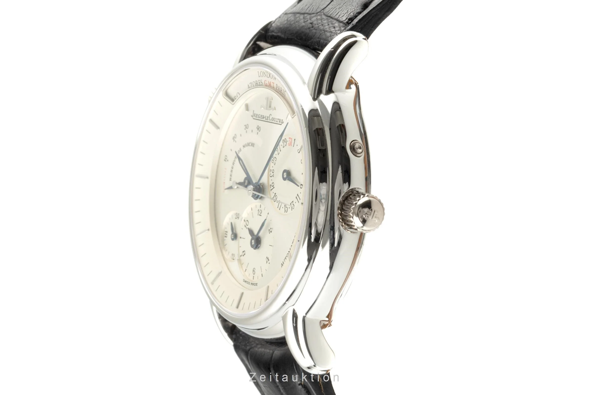 Jaeger LeCoultre Master Geographic platinium automatic men's watch 169.6.92  [2108634] - Image 6