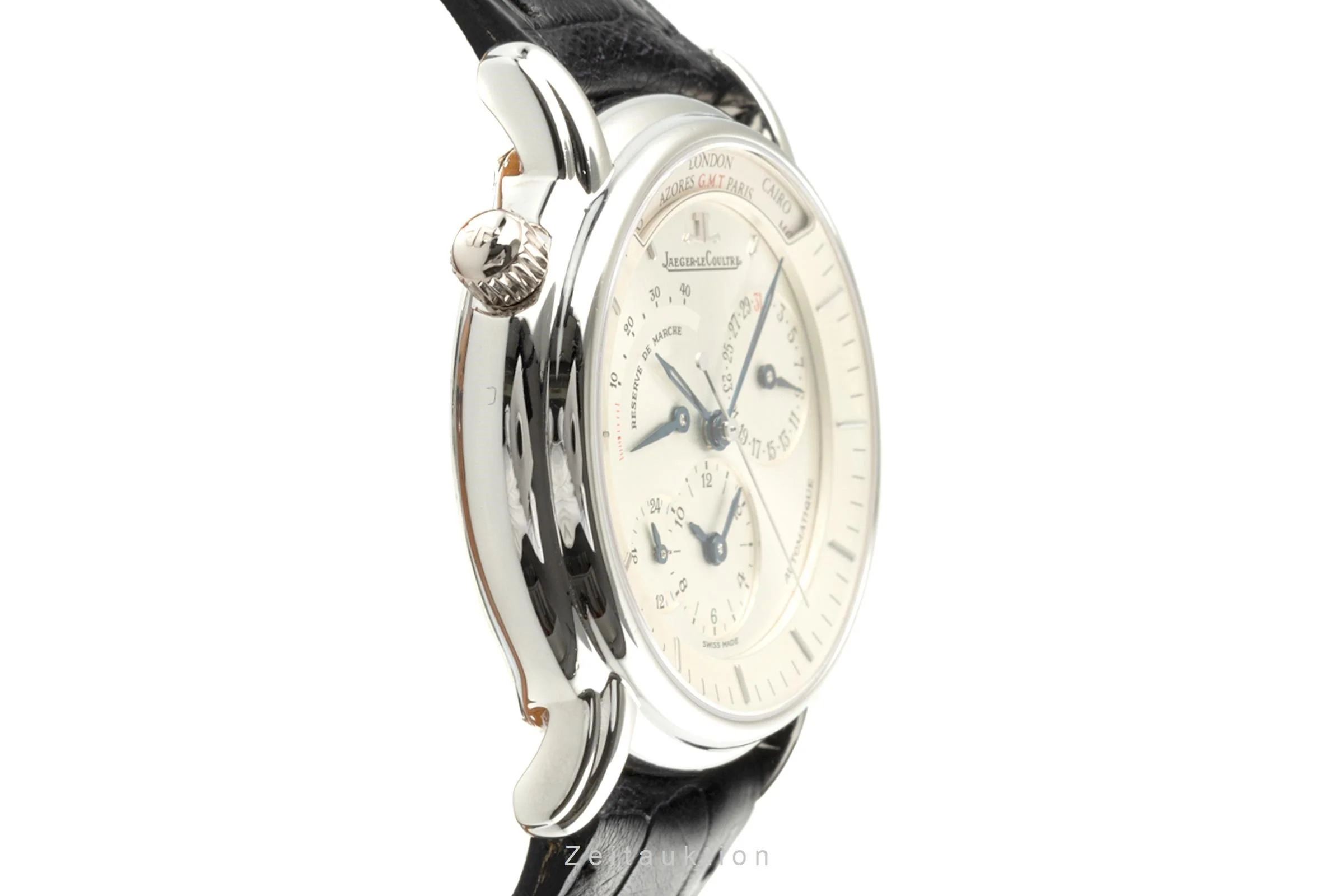 Jaeger LeCoultre Master Geographic platinium automatic men's watch 169.6.92  [2108634] - Image 7