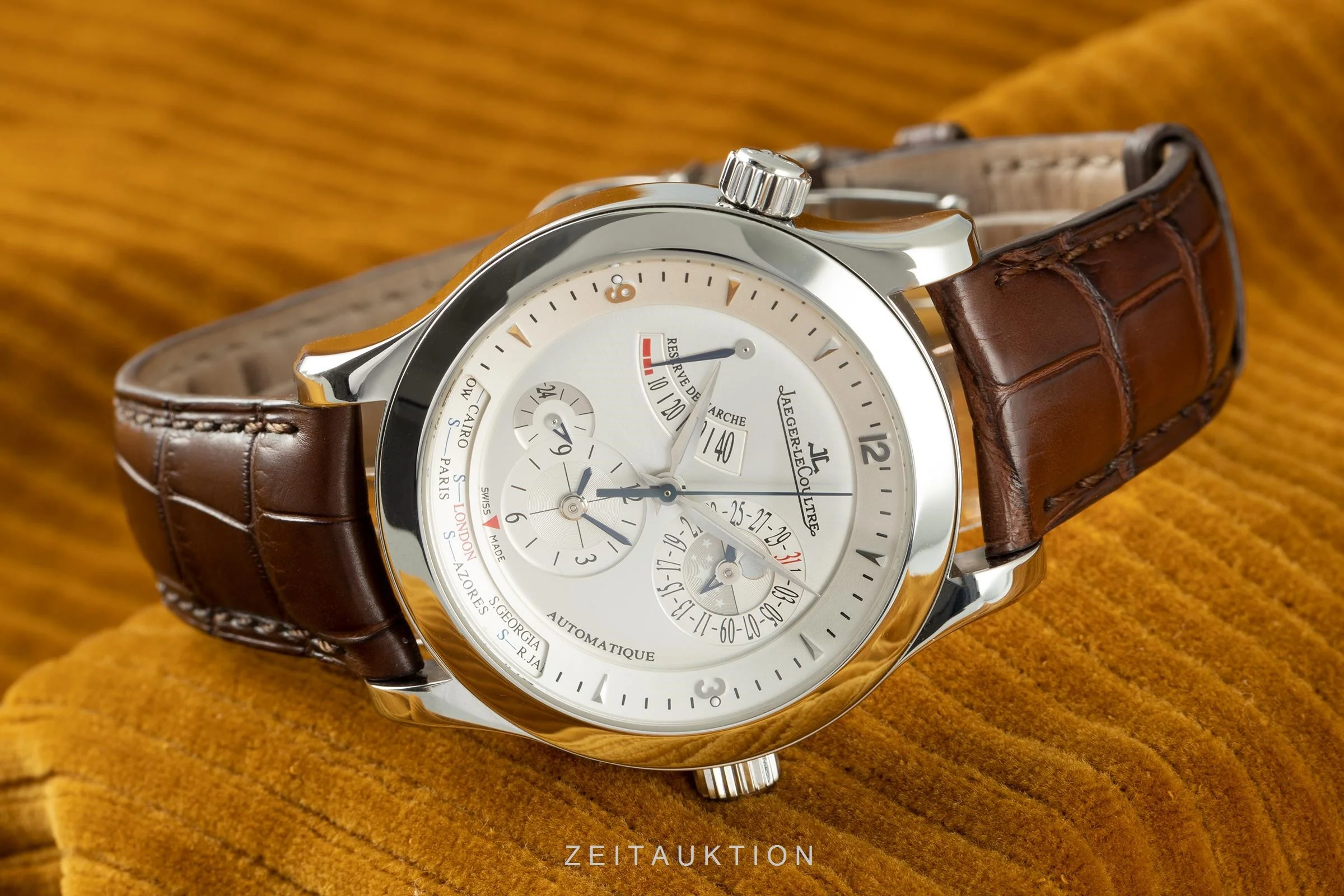 Jaeger LeCoultre Master Geographic steel automatic men's watch 147.8.57.S, Q1508420  [2104540] - Image 2