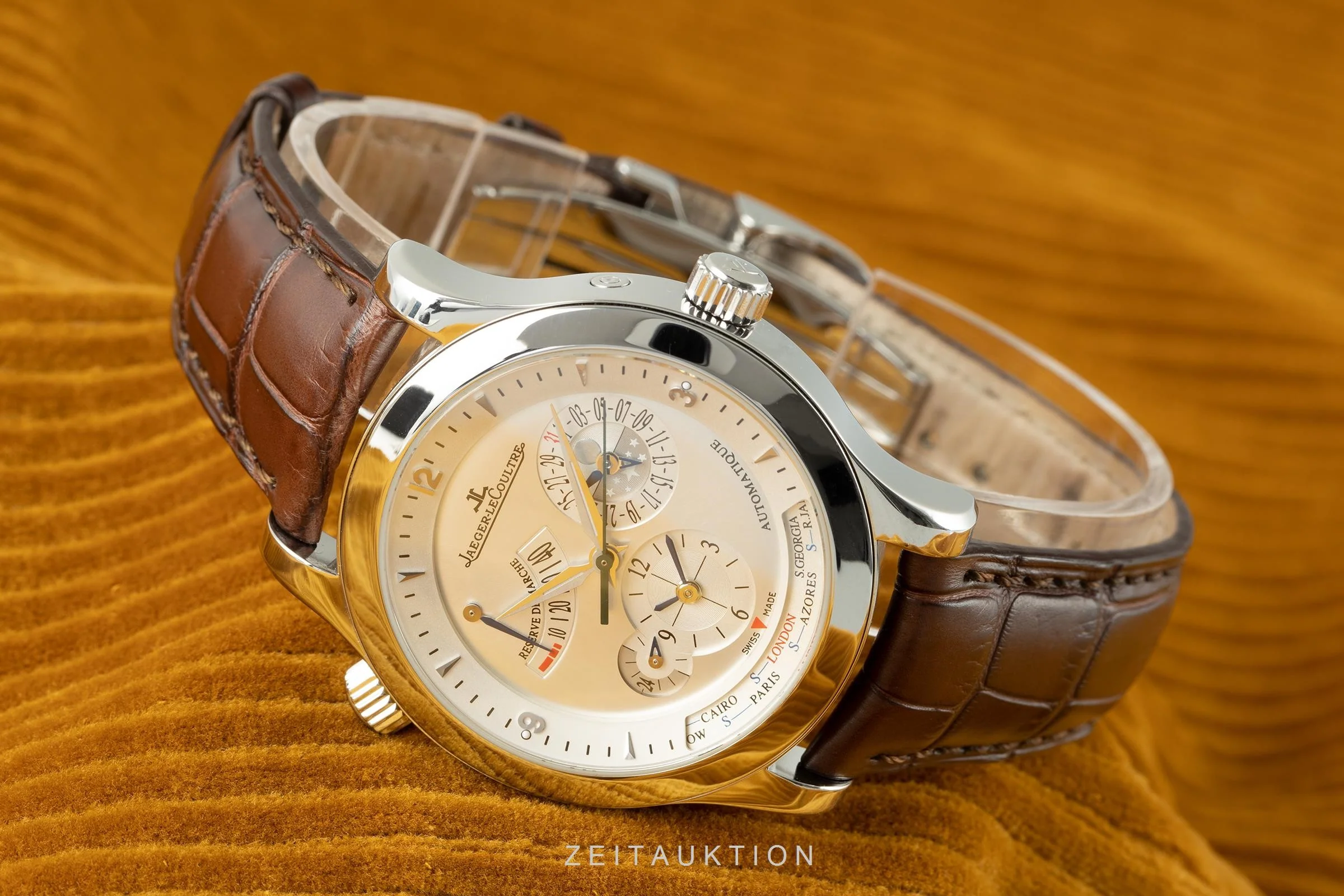 Jaeger LeCoultre Master Geographic steel automatic men's watch 147.8.57.S, Q1508420  [2104540] - Image 3