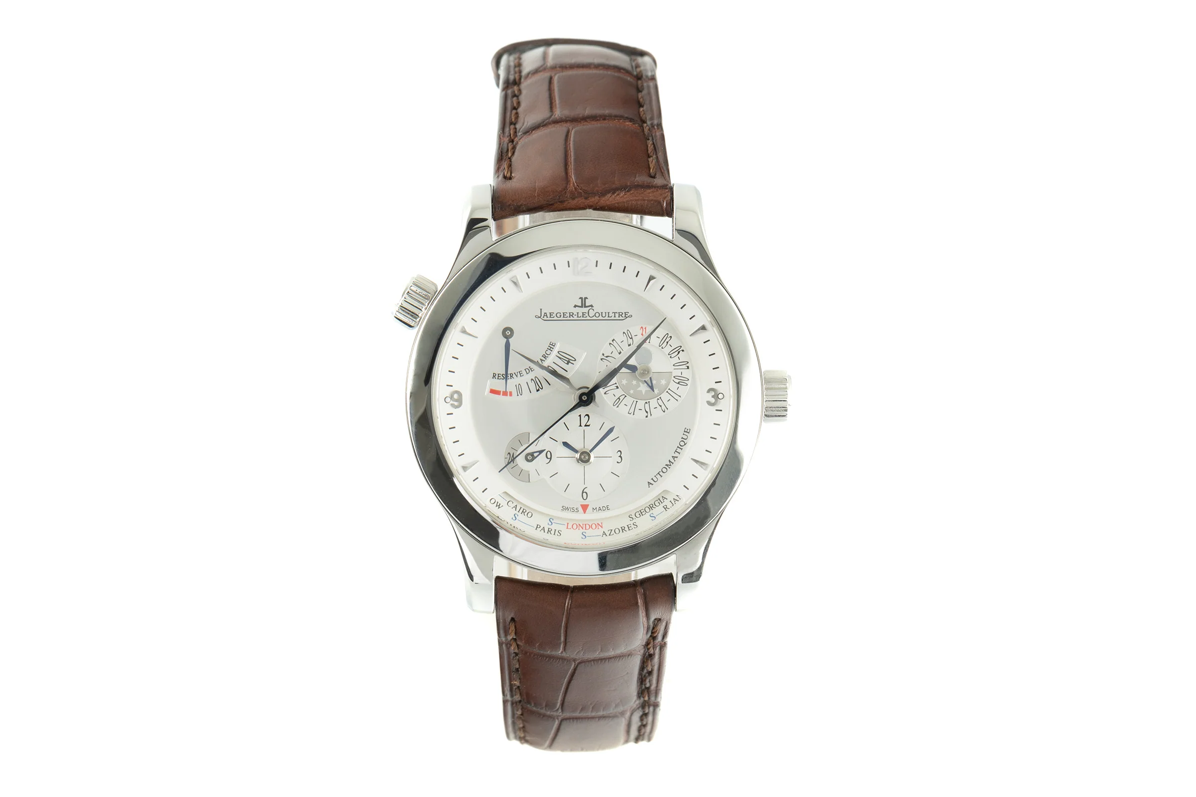 Jaeger LeCoultre Master Geographic steel automatic men's watch 147.8.57.S, Q1508420  [2104540] - Image 4