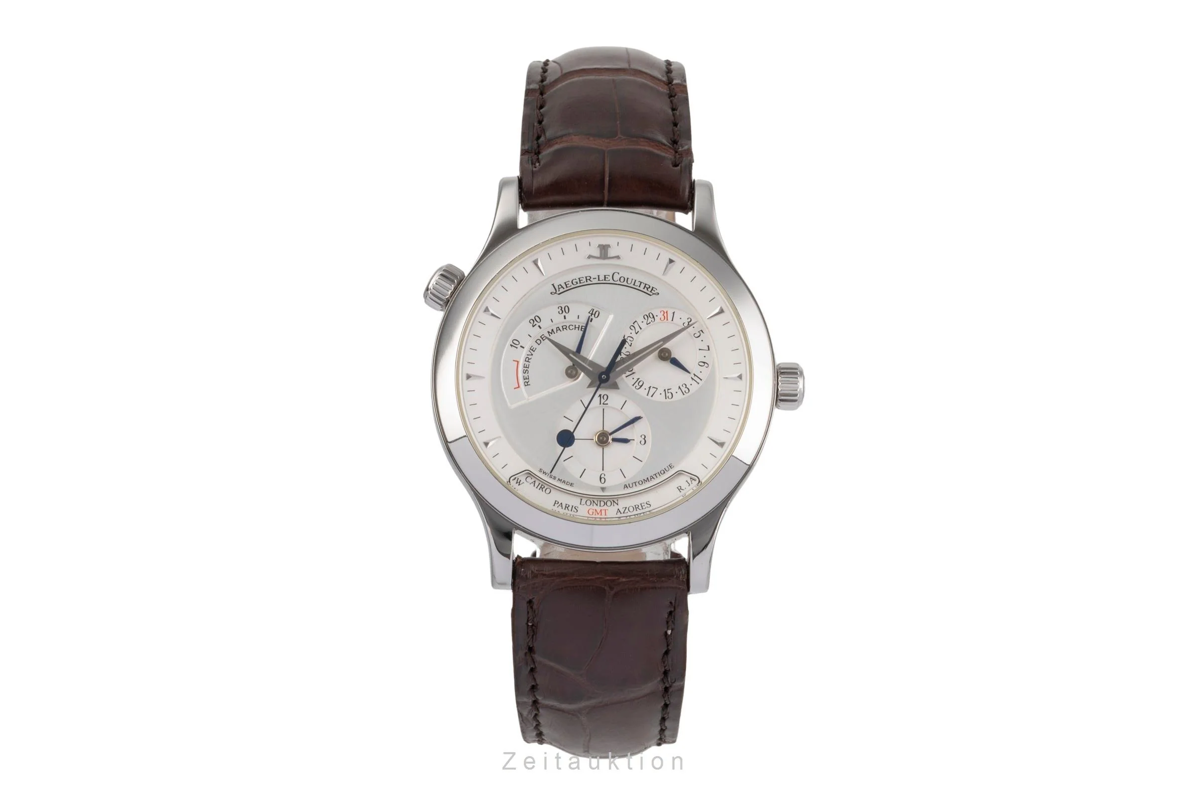 Jaeger LeCoultre Master Geographic steel automatic men's watch Q1428420  142.8.92 LP: 12500EUR  [2502562] - Image 5