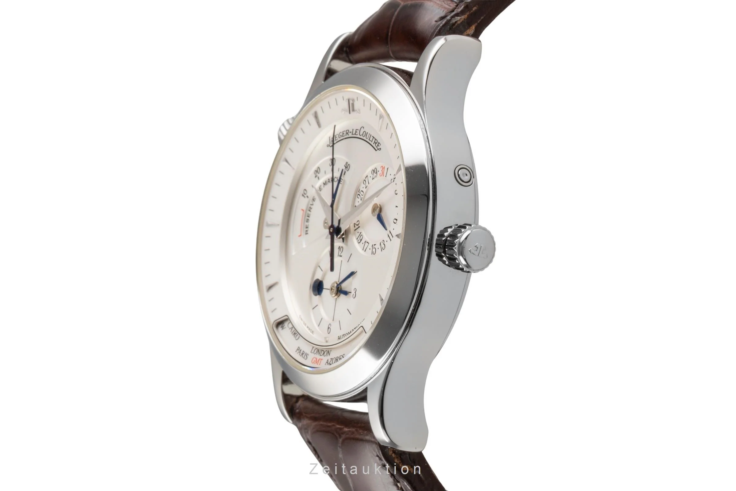 Jaeger LeCoultre Master Geographic steel automatic men's watch Q1428420  142.8.92 LP: 12500EUR  [2502562] - Image 7