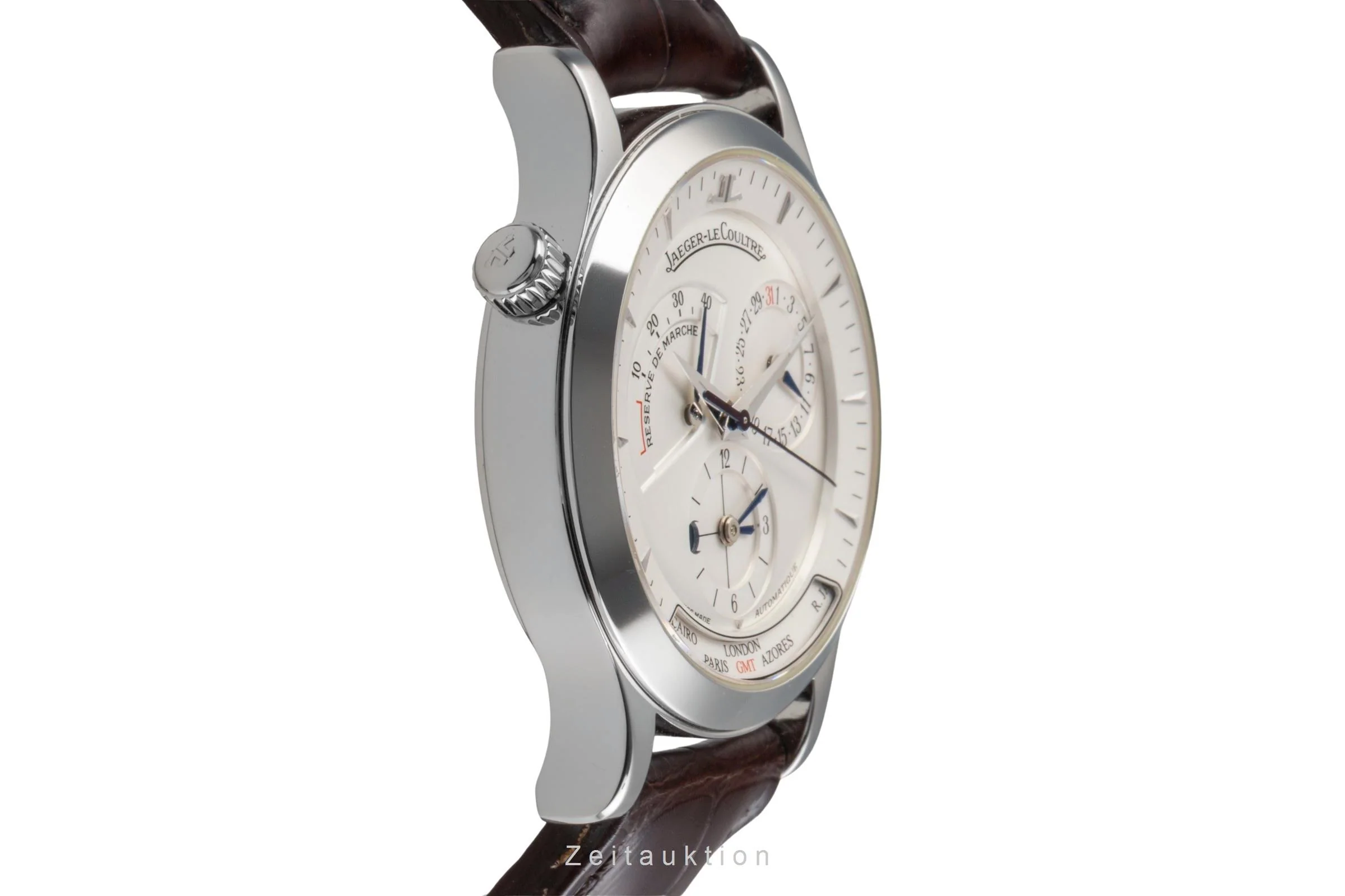 Jaeger LeCoultre Master Geographic steel automatic men's watch Q1428420  142.8.92 LP: 12500EUR  [2502562] - Image 8