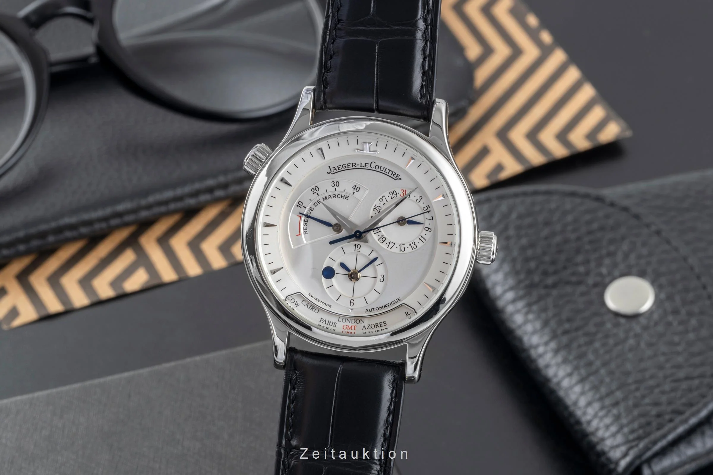 Jaeger LeCoultre Master Geographic steel automatic men's watch Q1428420  142.8.92 LP: 12500EUR  [2505738] - Image 2