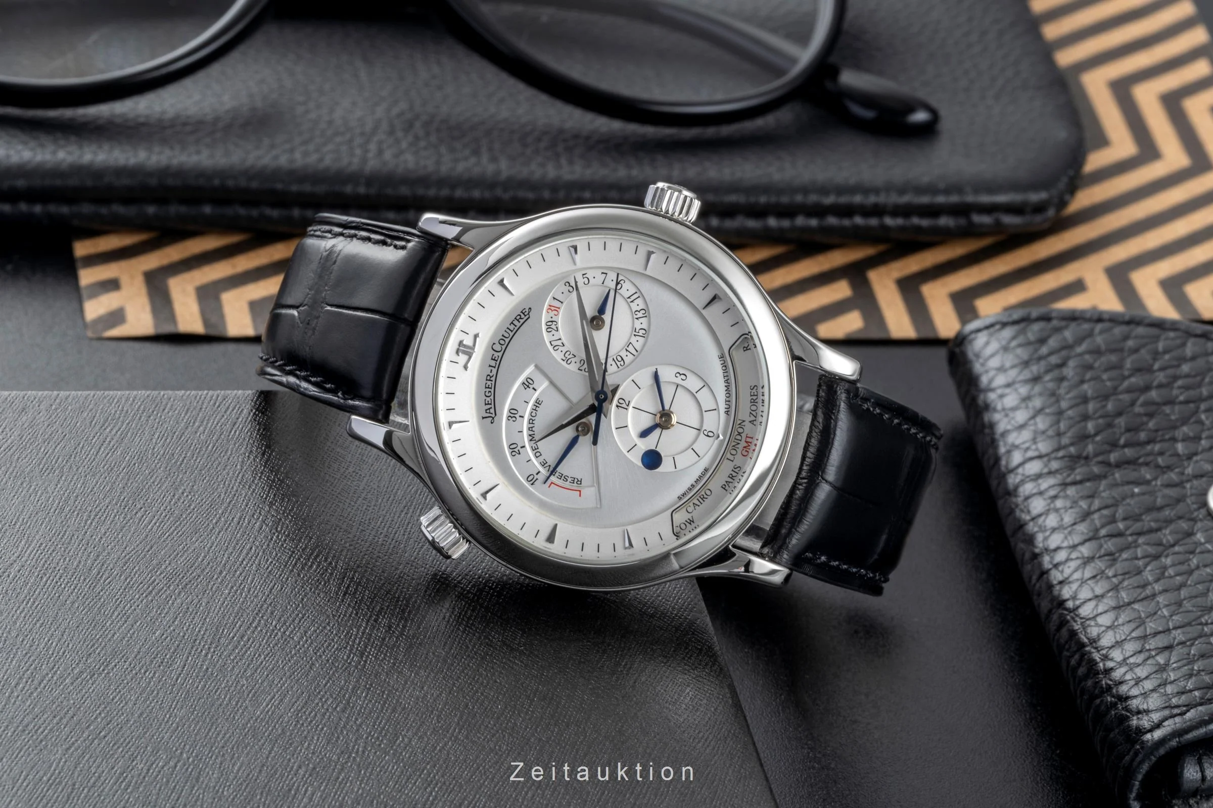Jaeger LeCoultre Master Geographic steel automatic men's watch Q1428420  142.8.92 LP: 12500EUR  [2505738] - Image 3
