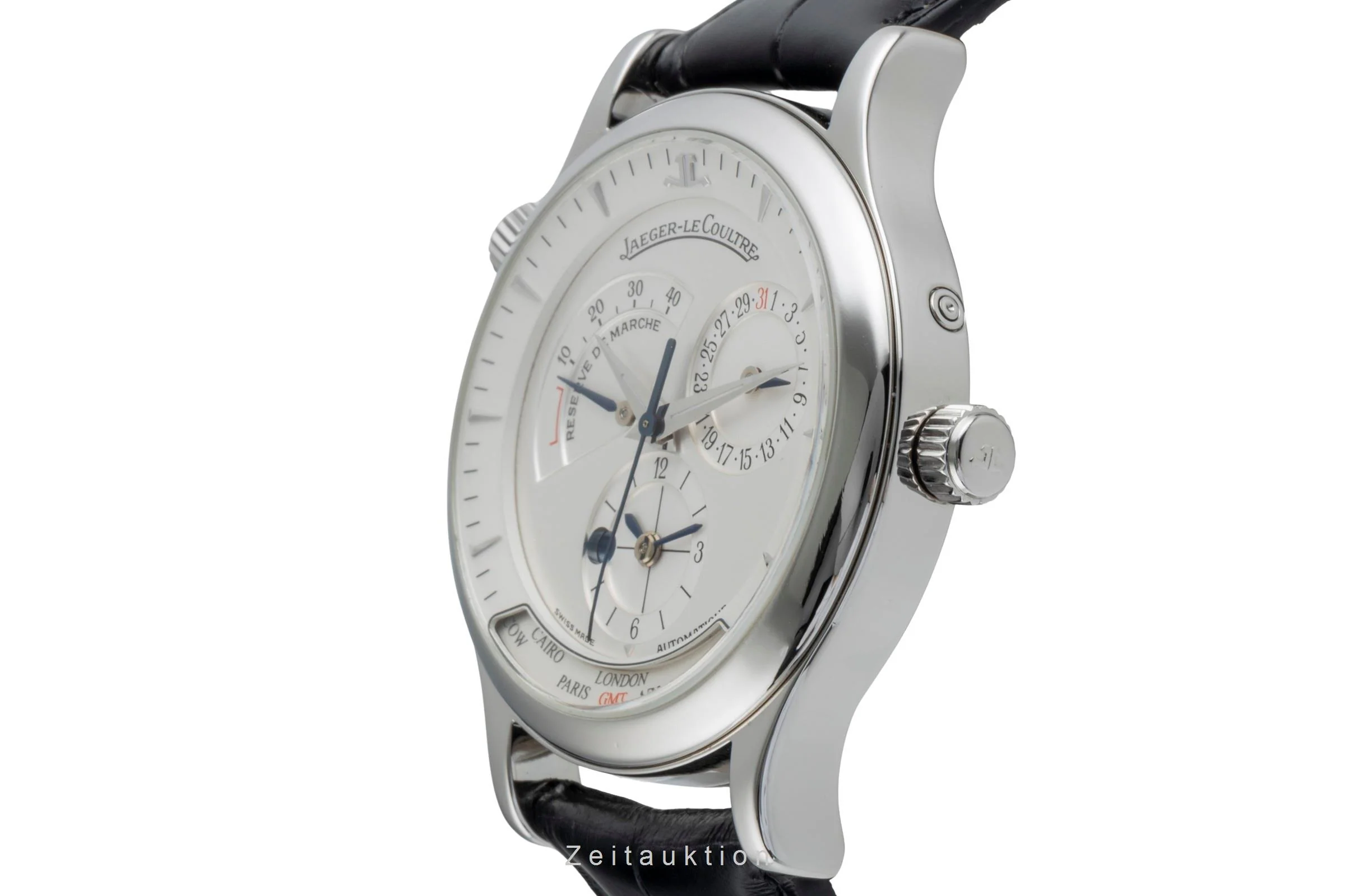 Jaeger LeCoultre Master Geographic steel automatic men's watch Q1428420  142.8.92 LP: 12500EUR  [2505738] - Image 7