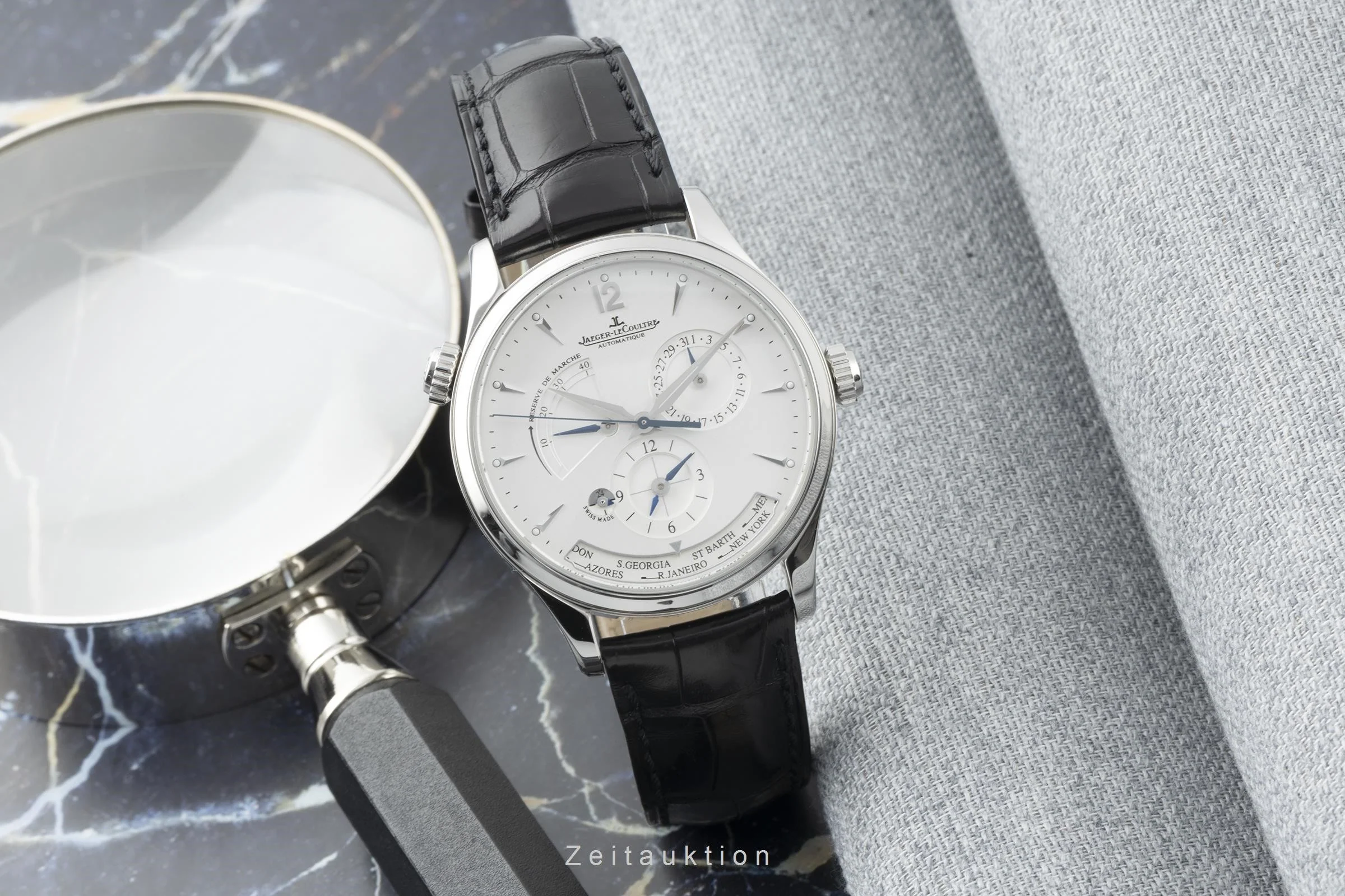 Jaeger LeCoultre Master Geographic steel automatic men's watch Q1428421, 176.8.29.S  [2204225] - Image 3