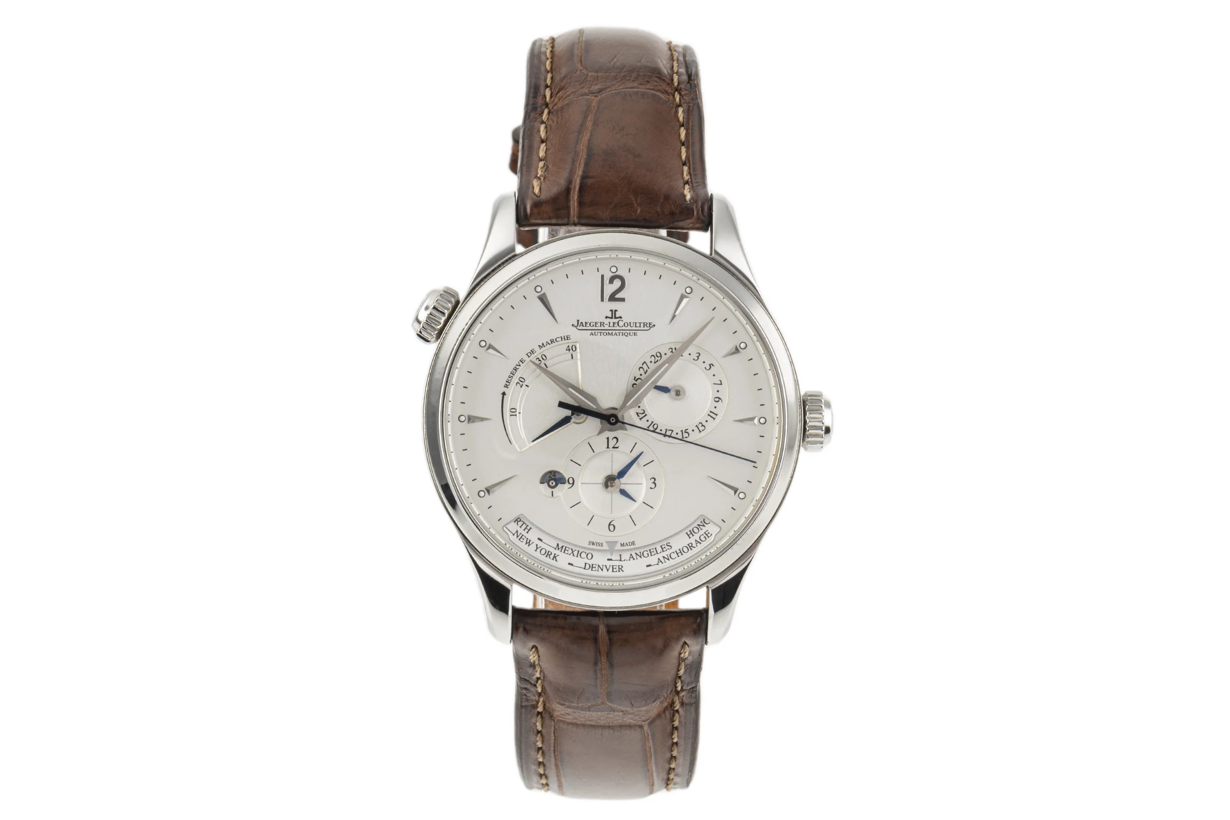 Jaeger LeCoultre Master Geographic steel automatic men's watch Q1428421, 176.8.29.S  [2301691] - Image 4