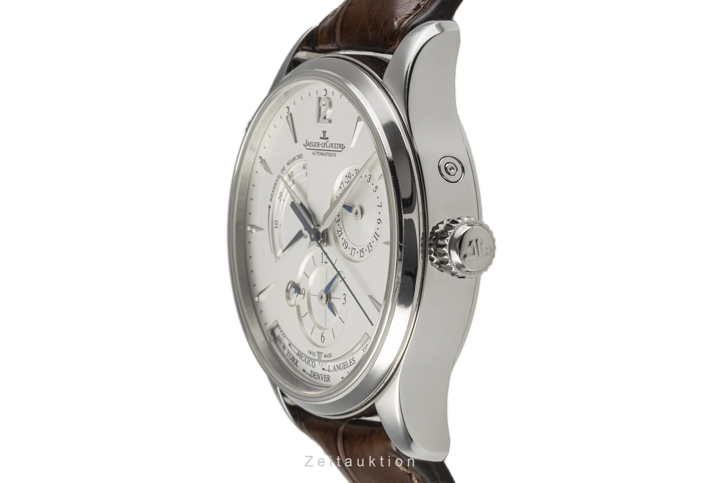 Jaeger LeCoultre Master Geographic steel automatic men's watch Q1428421, 176.8.29.S  [2301691] - Image 6