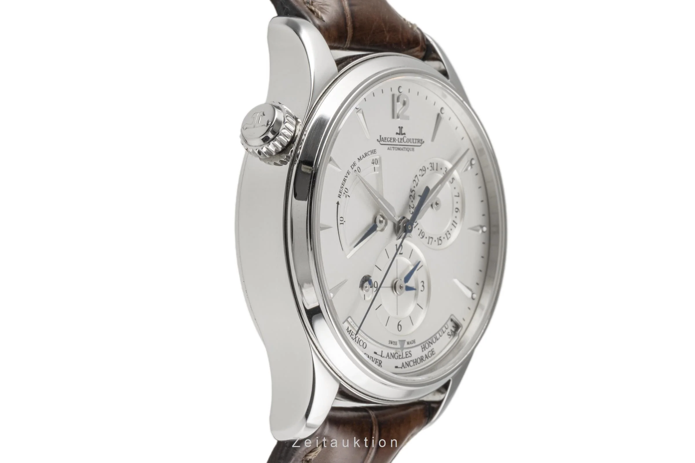 Jaeger LeCoultre Master Geographic steel automatic men's watch Q1428421, 176.8.29.S  [2301691] - Image 7