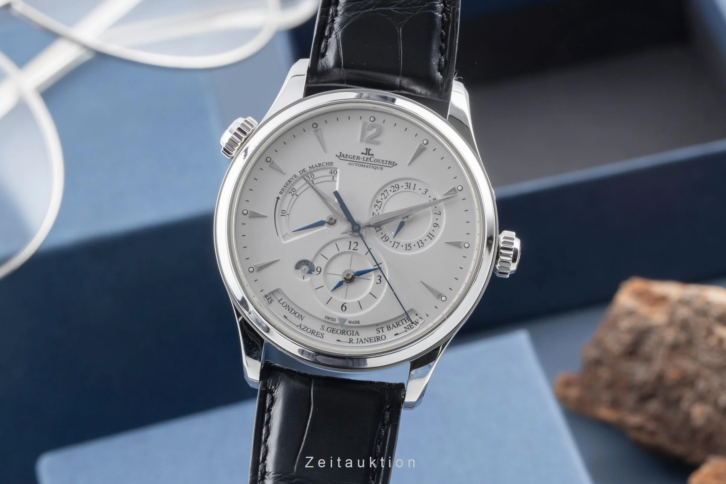 Jaeger LeCoultre Master Geographic steel automatic men's watch Q1428421 , 176.8.29.S  [2506507] - Image 2