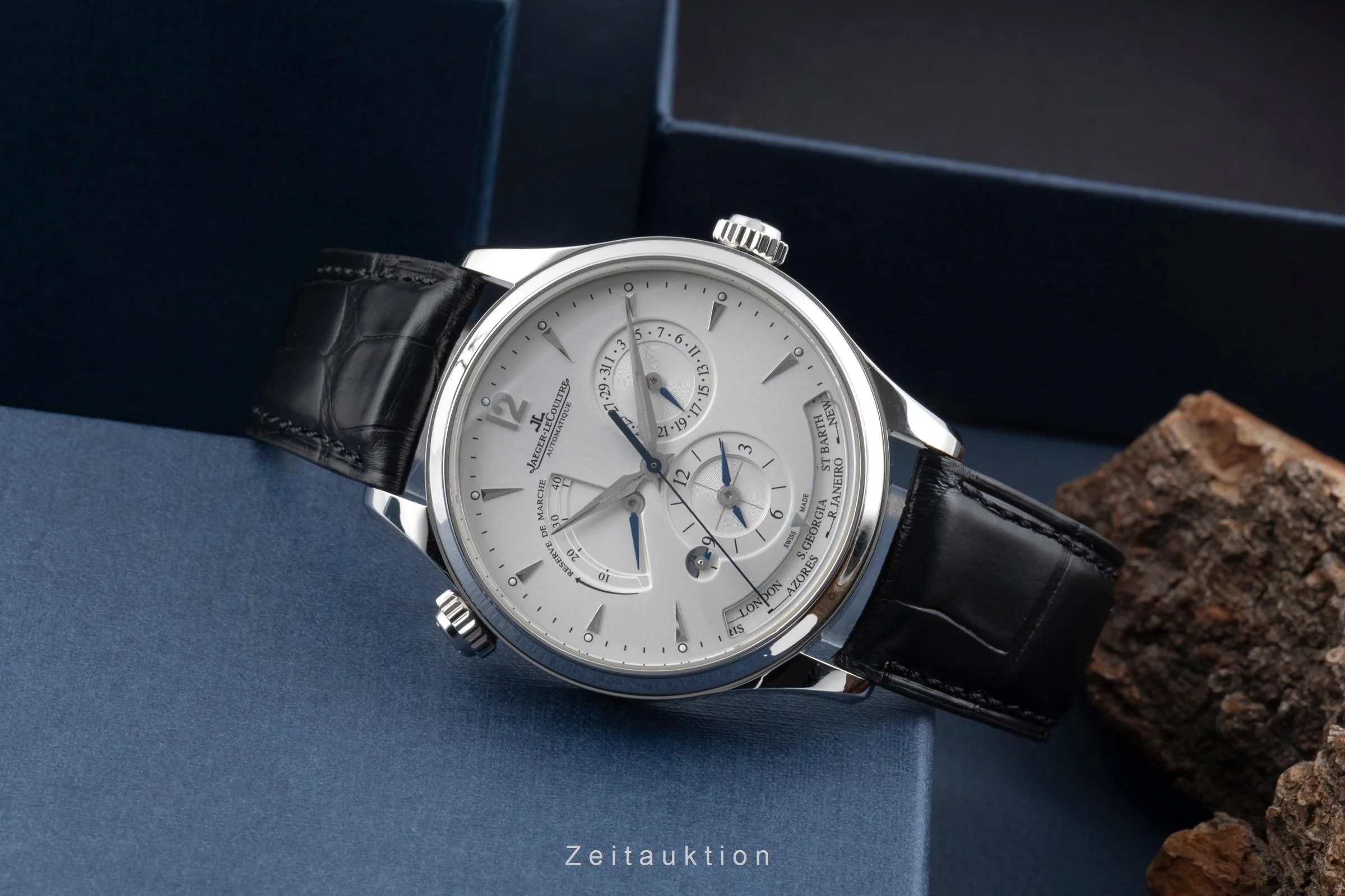 Jaeger LeCoultre Master Geographic steel automatic men's watch Q1428421 , 176.8.29.S  [2506507] - Image 3