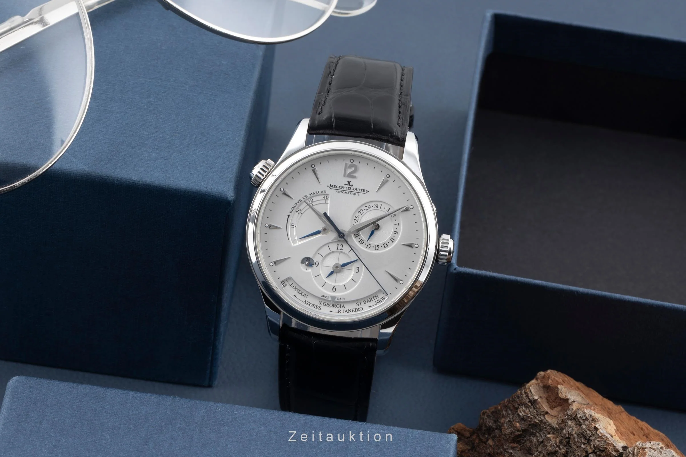 Jaeger LeCoultre Master Geographic steel automatic men's watch Q1428421 , 176.8.29.S  [2506507] - Image 4