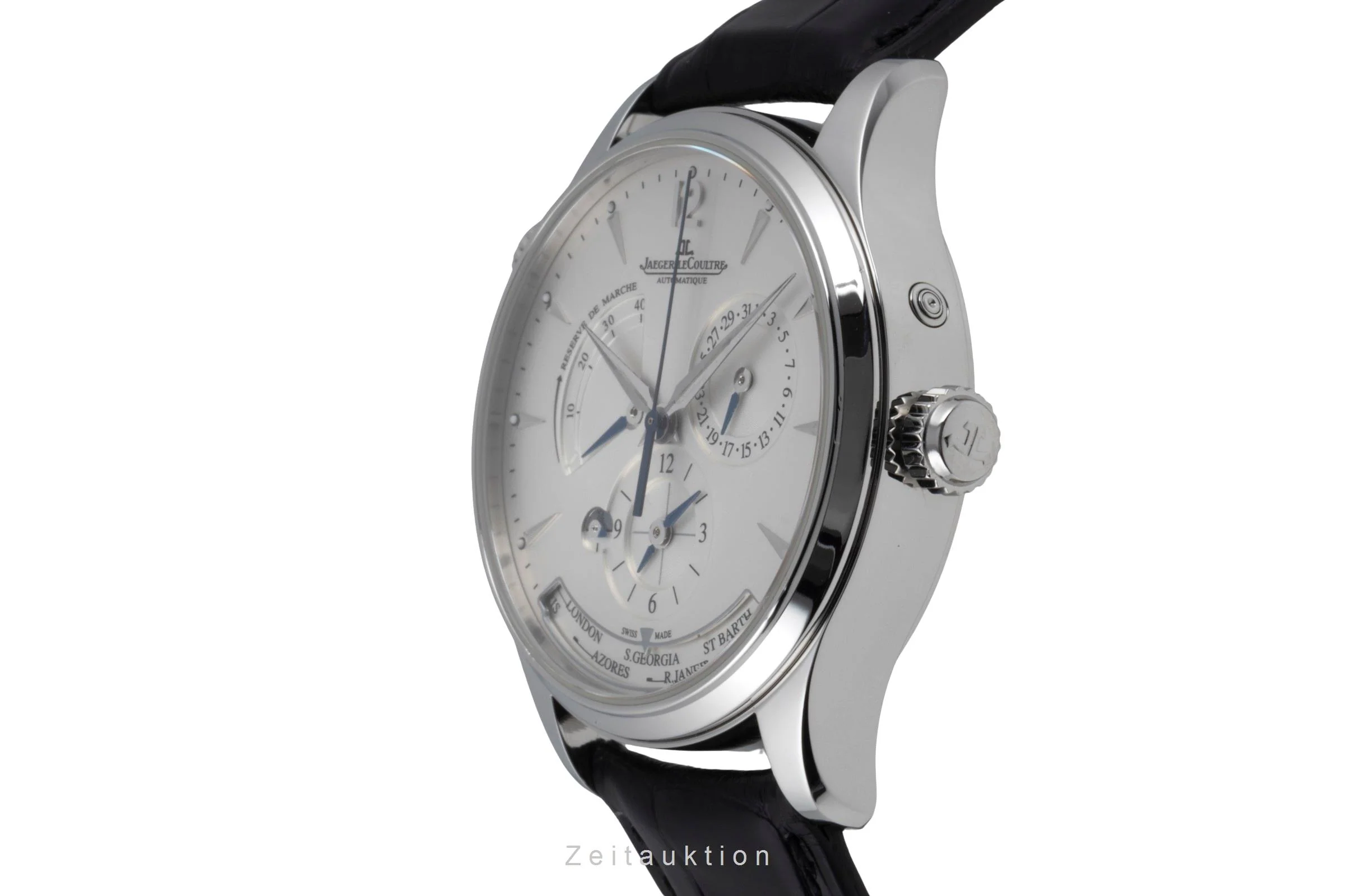 Jaeger LeCoultre Master Geographic steel automatic men's watch Q1428421 , 176.8.29.S  [2506507] - Image 7