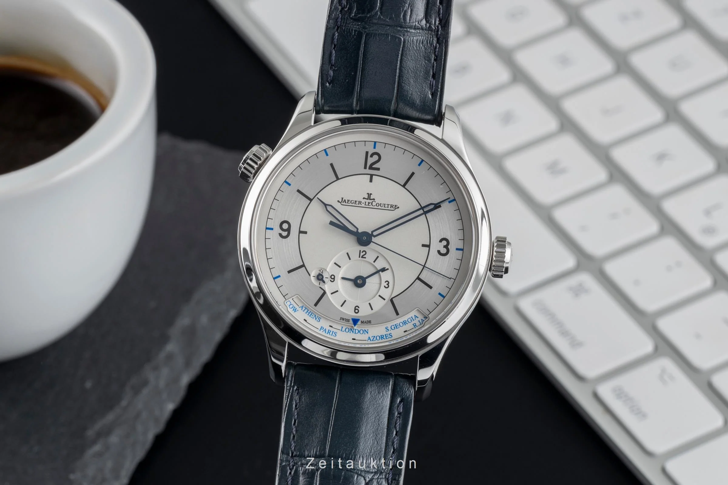 Jaeger LeCoultre Master Geographic steel automatic men's watch Q1428530 ,176.8.92.S  [2501664] - Image 2