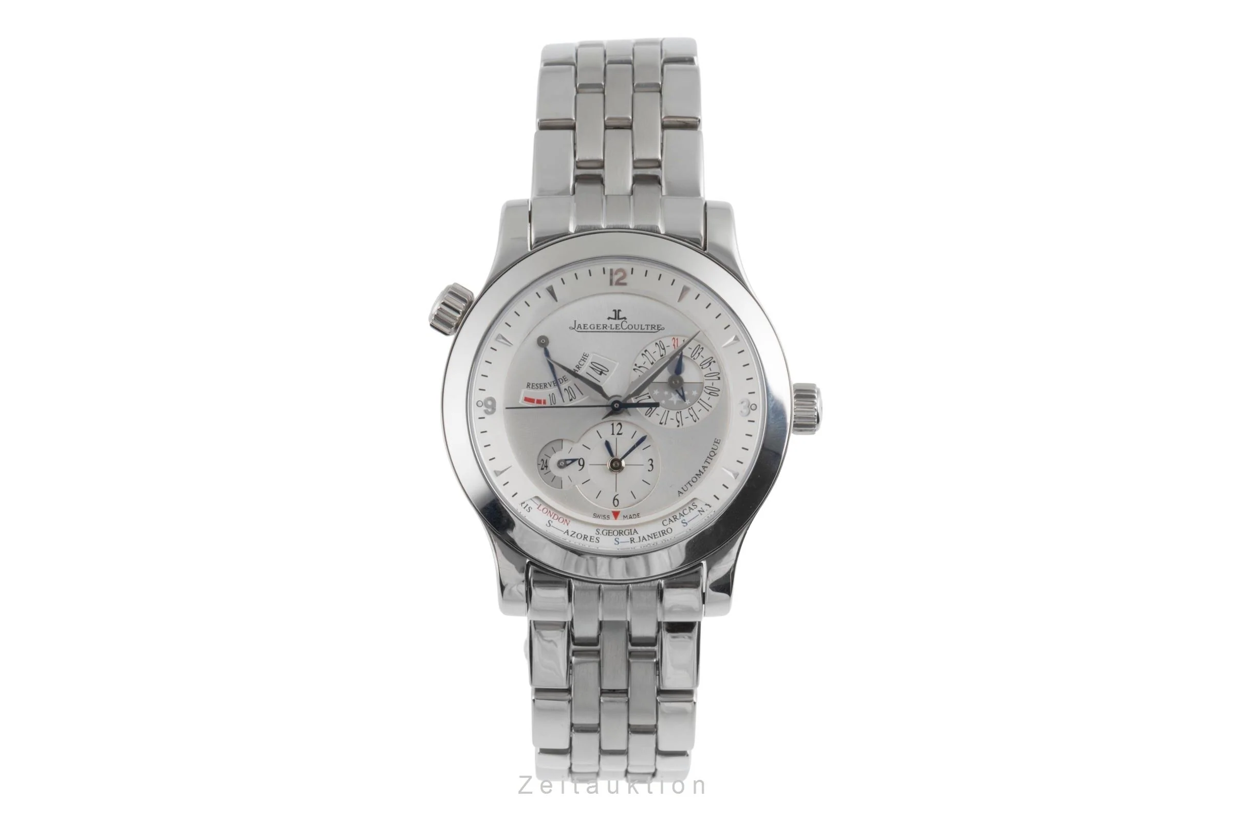 Jaeger LeCoultre Master Geographic steel automatic men's watch Q1508120, 147.8.57.S  [2504736] - Image 5