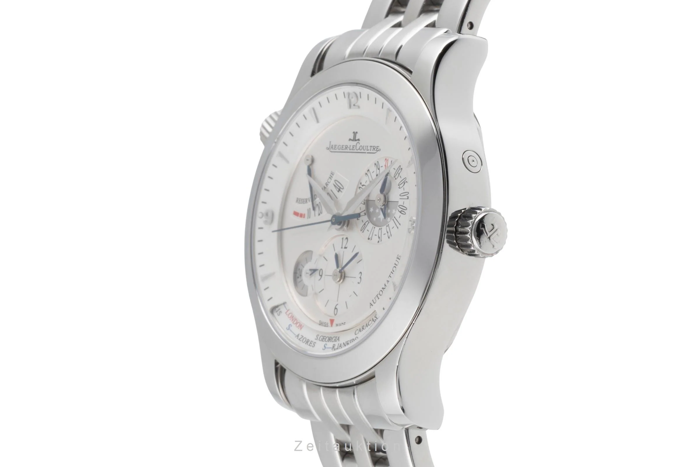 Jaeger LeCoultre Master Geographic steel automatic men's watch Q1508120, 147.8.57.S  [2504736] - Image 7