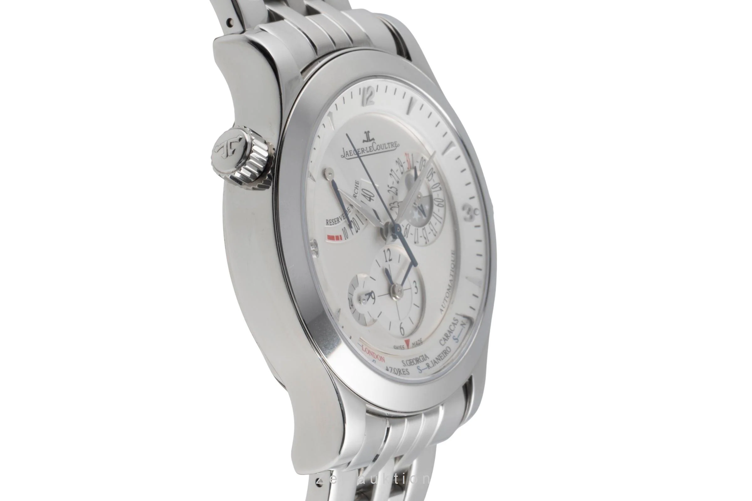 Jaeger LeCoultre Master Geographic steel automatic men's watch Q1508120, 147.8.57.S  [2504736] - Image 8