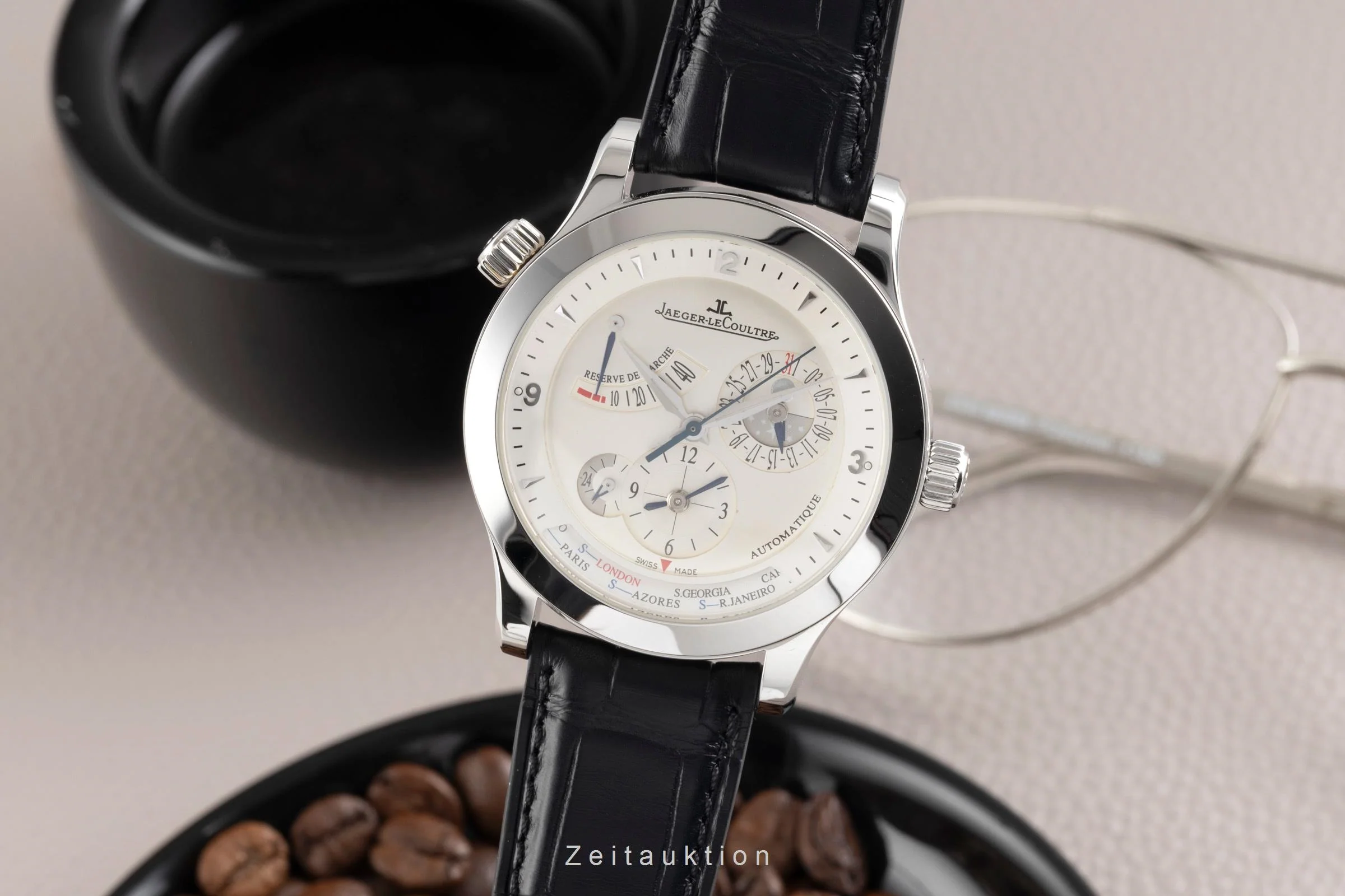 Jaeger LeCoultre Master Geographic steel automatic men's watch Q1508420  ,147.8.57.S  [2506371] - Image 2