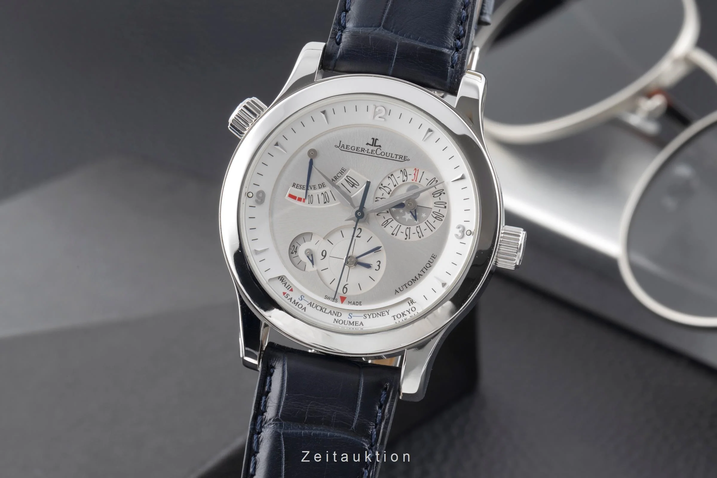 Jaeger LeCoultre Master Geographic steel automatic men's watch Q1508420  [2504343] - Image 2