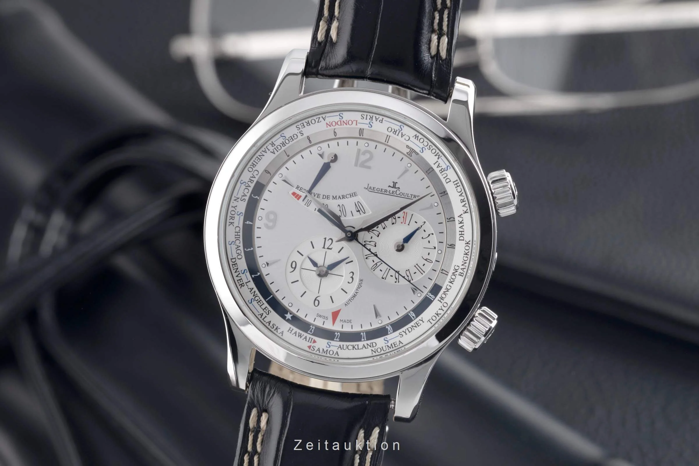Jaeger LeCoultre Master Geographic steel automatic men's watch Q1528420  ,146.8.32.S LP: 15600EUR  [2502030] - Image 2