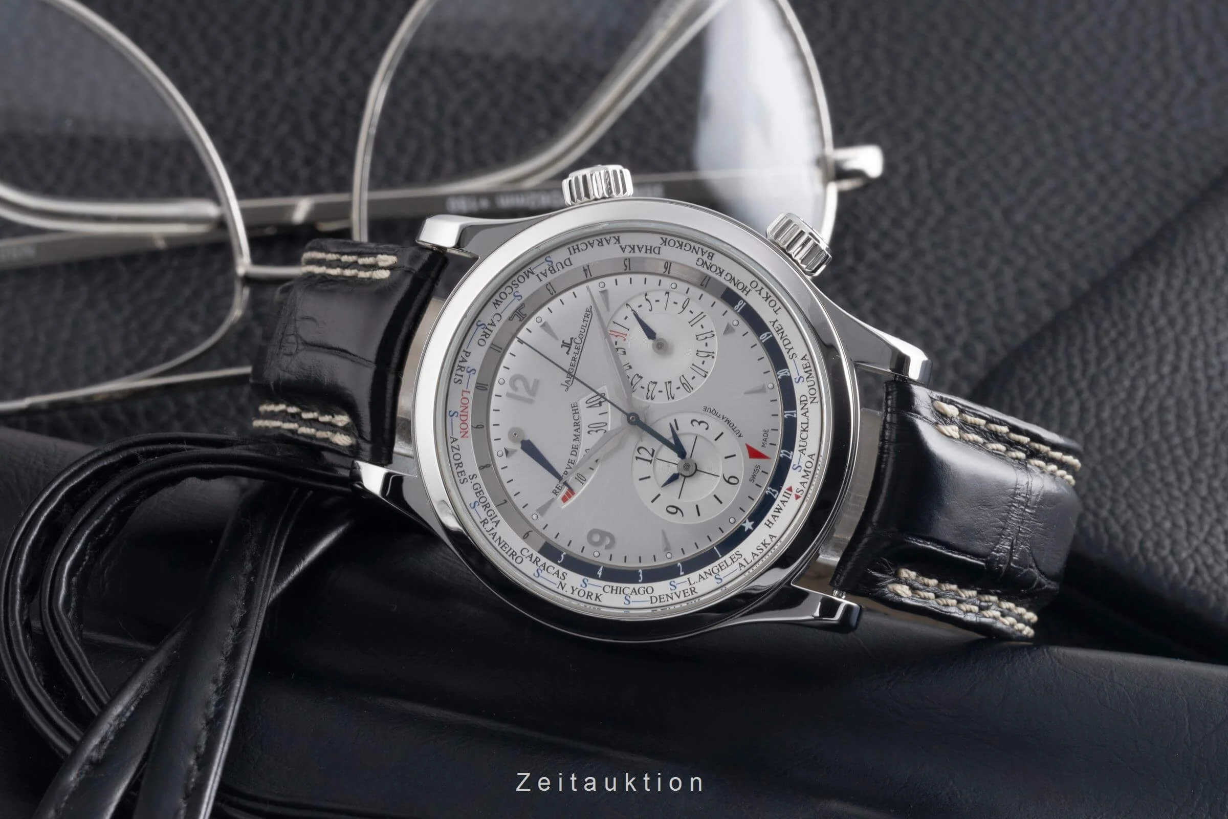 Jaeger LeCoultre Master Geographic steel automatic men's watch Q1528420  ,146.8.32.S LP: 15600EUR  [2502030] - Image 3