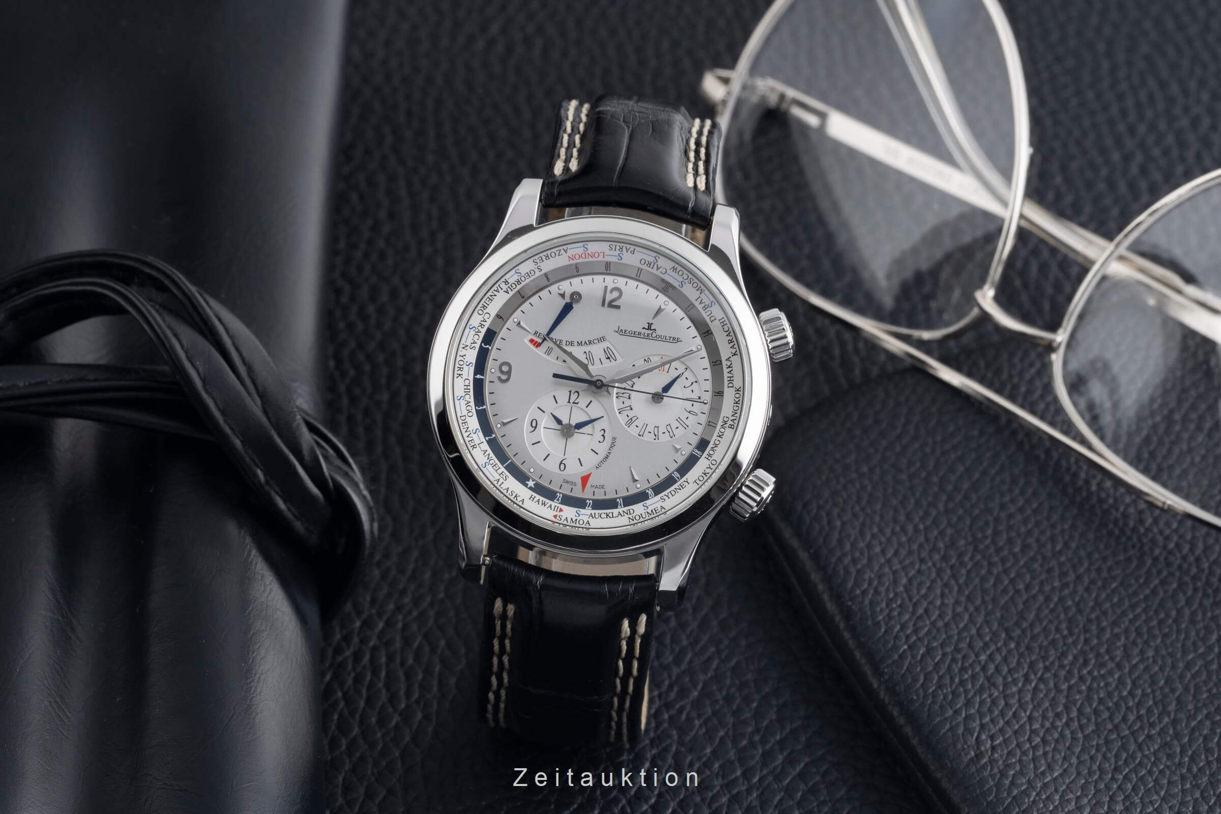 Jaeger LeCoultre Master Geographic steel automatic men's watch Q1528420  ,146.8.32.S LP: 15600EUR  [2502030] - Image 4