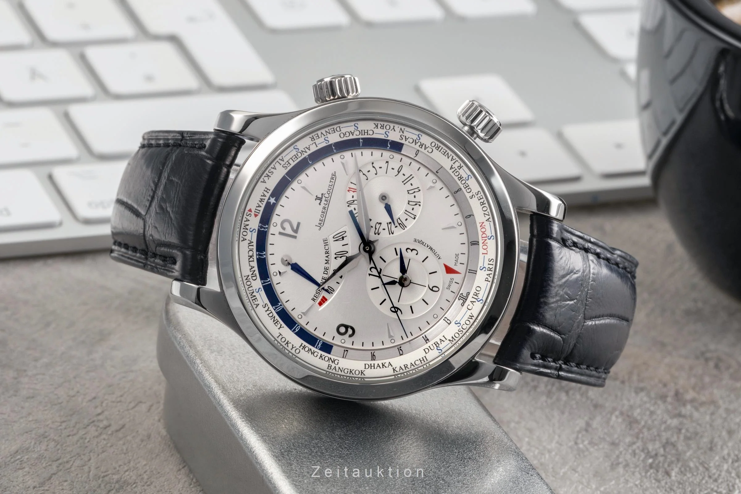 Jaeger LeCoultre Master Geographic steel automatic men's watch Q1528420  146.8.32.S LP: 16200EUR  [2504591] - Image 3