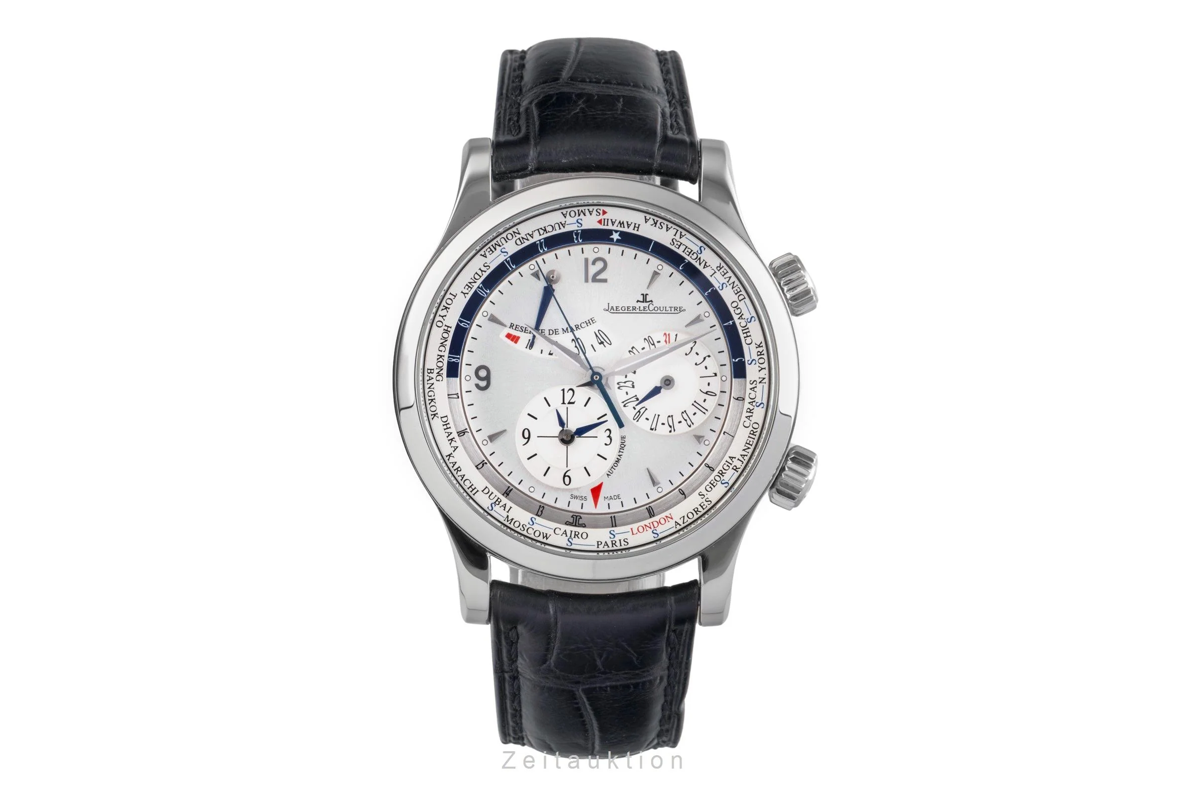 Jaeger LeCoultre Master Geographic steel automatic men's watch Q1528420  146.8.32.S LP: 16200EUR  [2504591] - Image 5