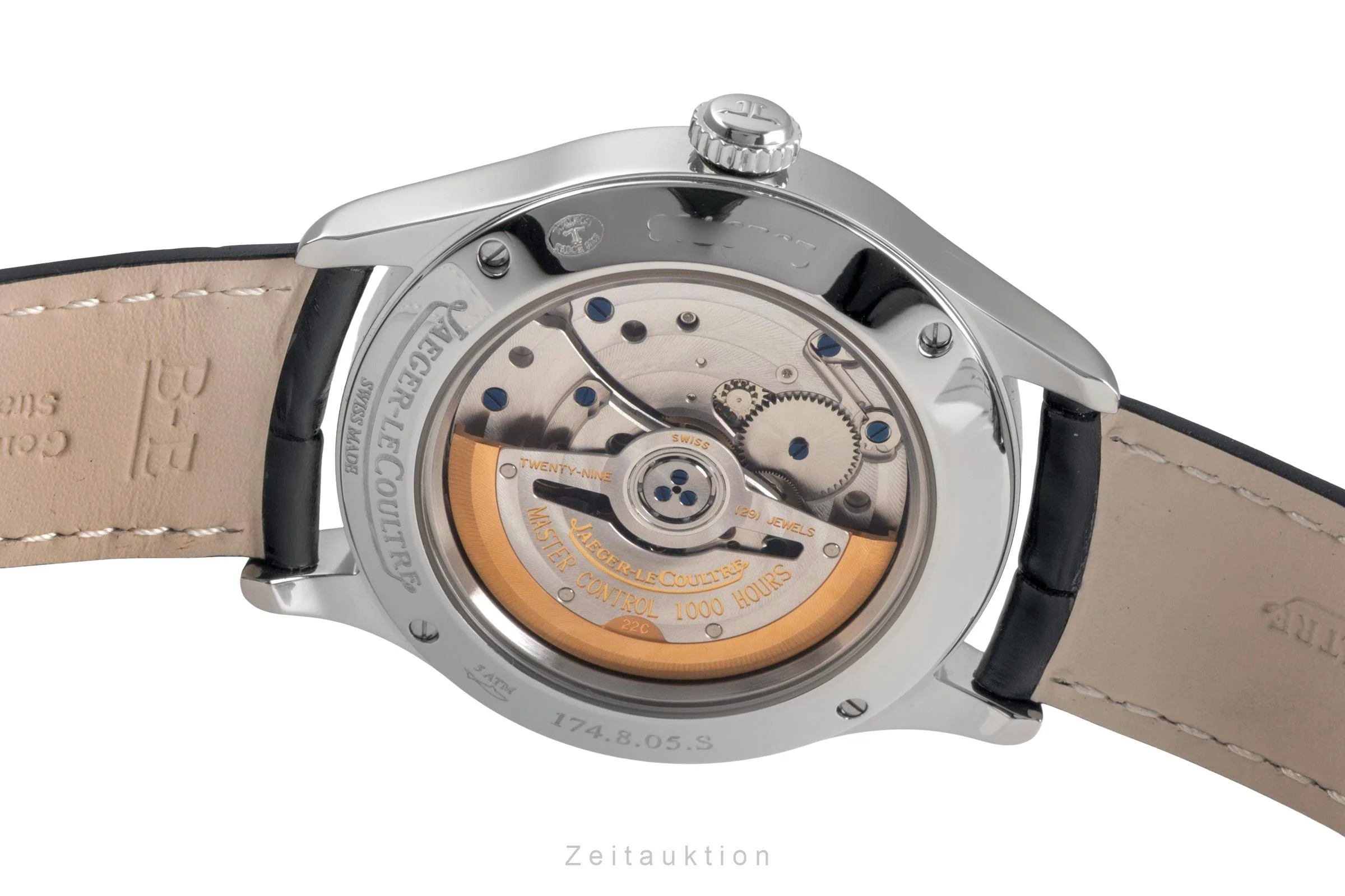 Jaeger LeCoultre Master Hometime steel automatic men's watch Q1628430  174.8.05.S  [2504498] - Image 12