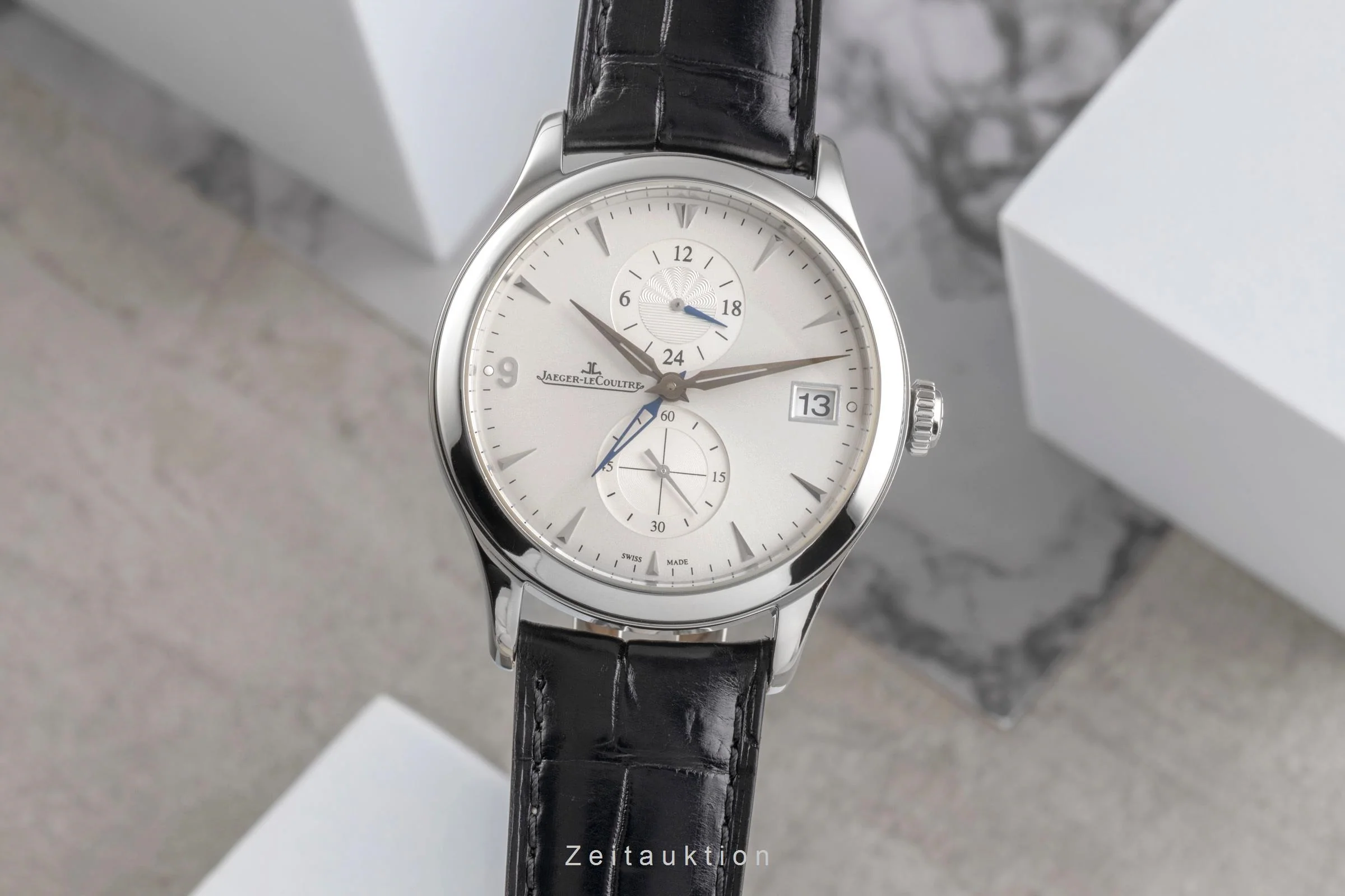 Jaeger LeCoultre Master Hometime steel automatic men's watch Q1628430  174.8.05.S  [2504498] - Image 2